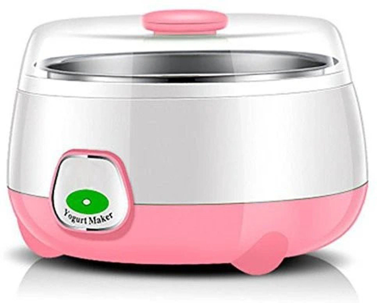 Image of TAPUJI Yogurt Maker Machine, Stainless Steel Inner Container Electric Yogurt Maker Portable 15 Watts Electric 1L Automatic Yogurt Maker Yogurt Maker
