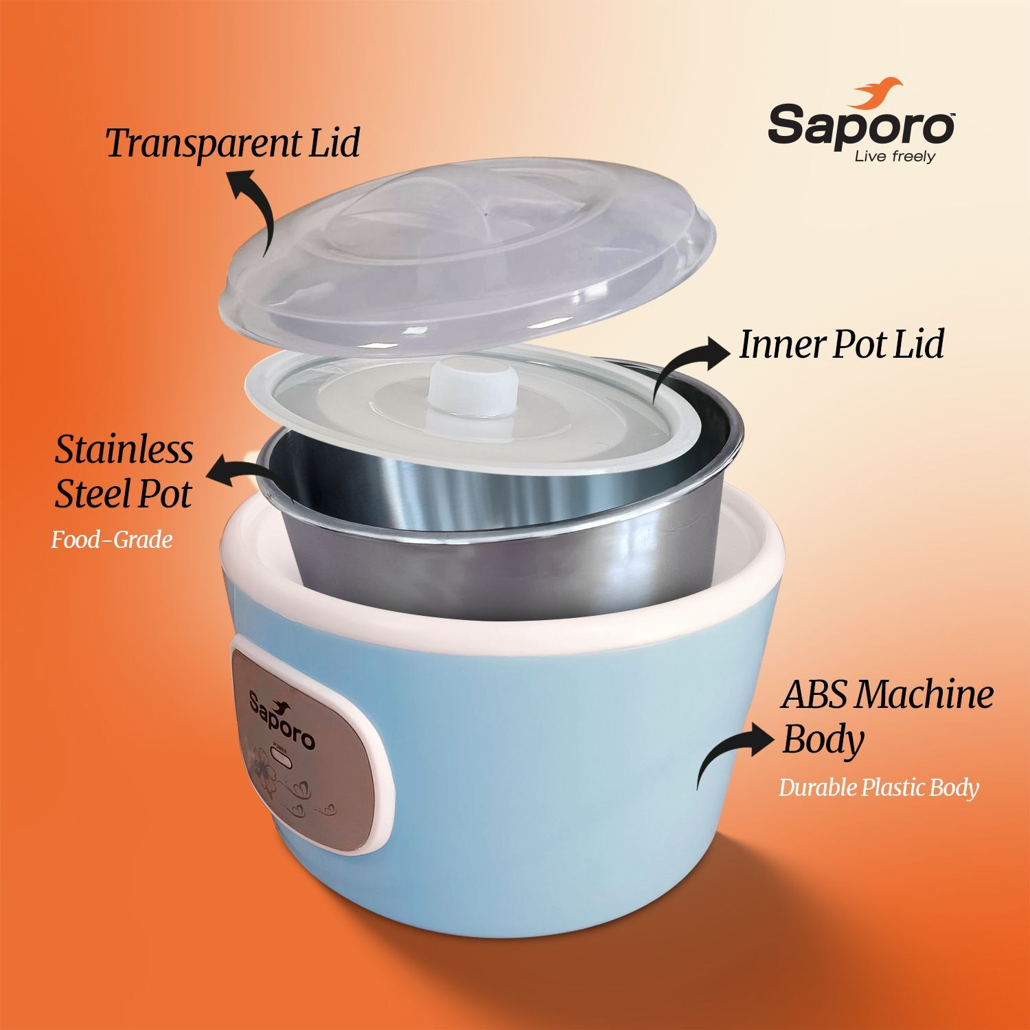 Image of SAPORO FitCurd Yogurt Maker