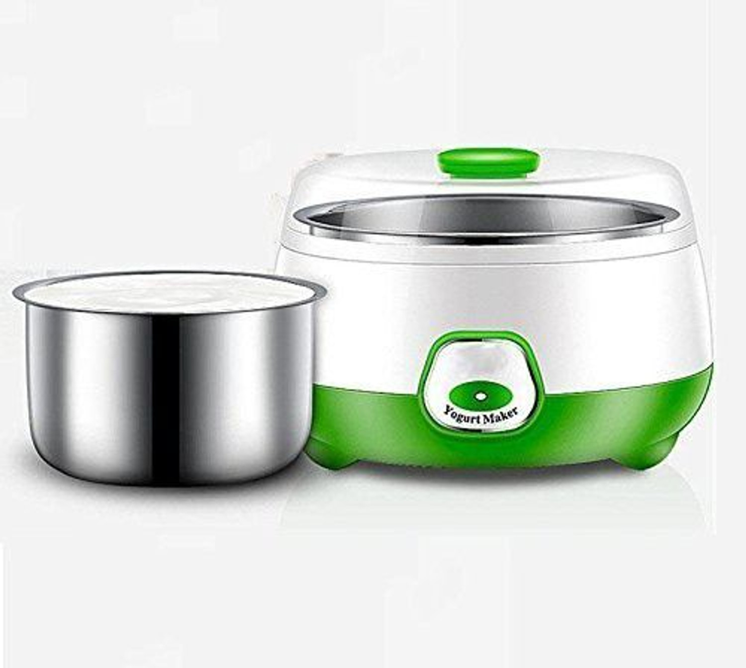Image of TAPUJI Yogurt Maker Machine, Stainless Steel Inner Container Electric Yogurt Maker Portable 15 Watts Electric 1L Automatic Yogurt Maker Yogurt Maker