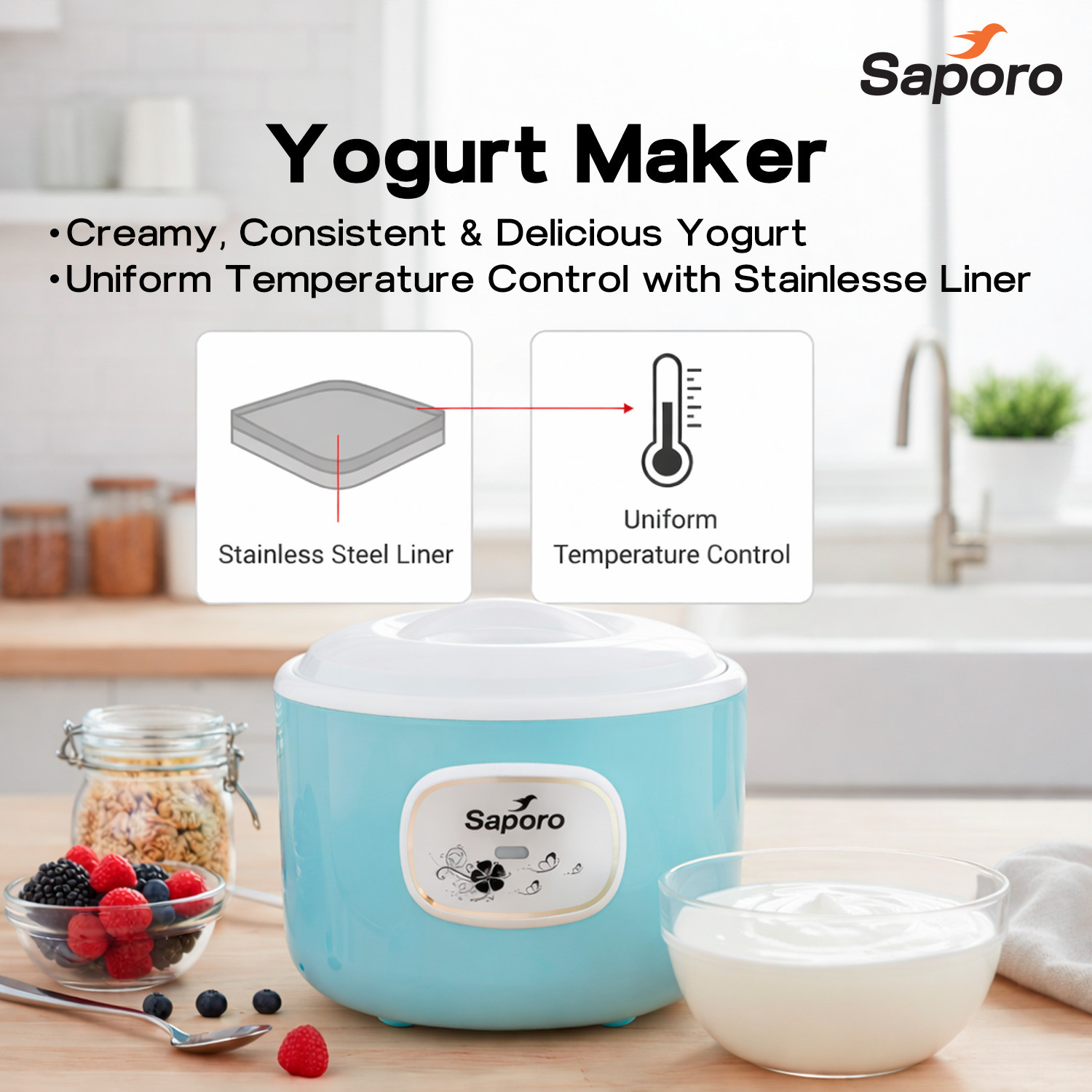 Image of SAPORO FitCurd Yogurt Maker