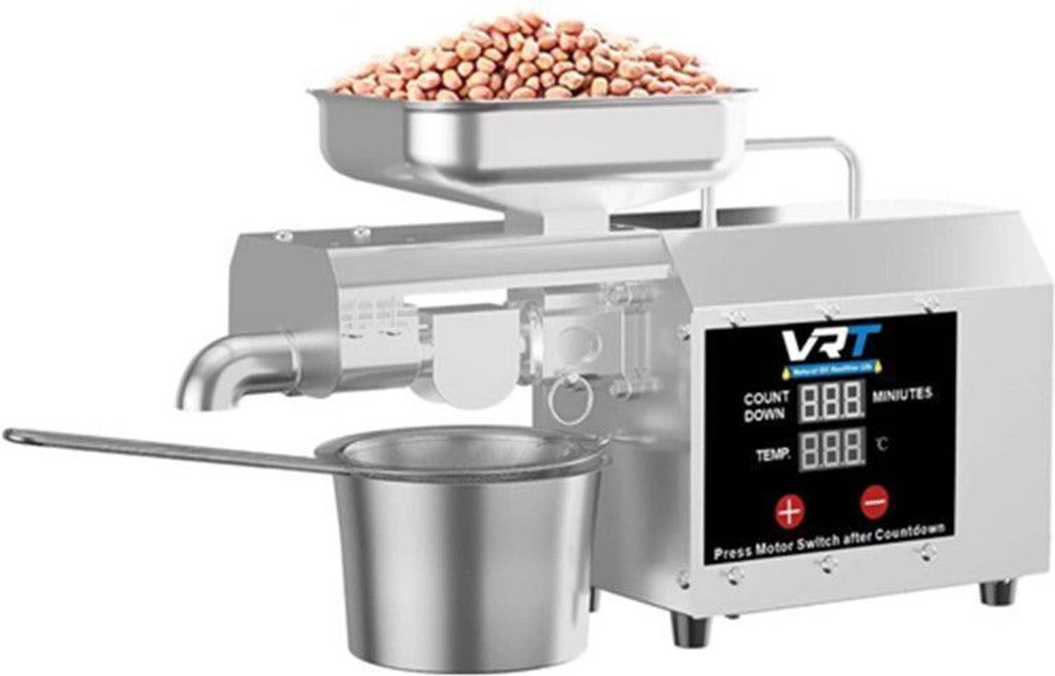 VRT 13Kg Heavy-Duty Oil Press/Maker Machine with Bigger Inlet Siz