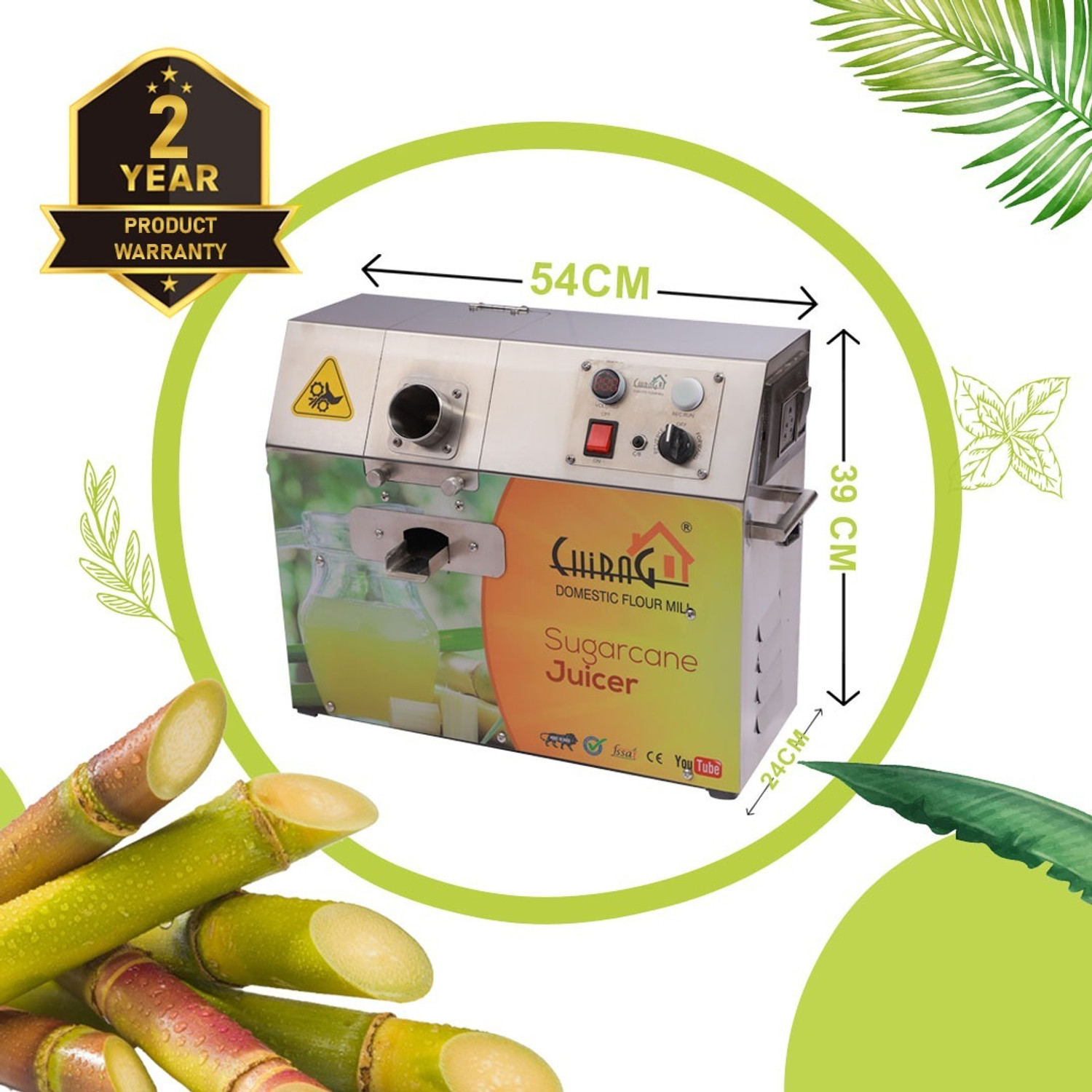 Image of chirag SUGARCANE JUICER MACHINES 400 W Food Processor
