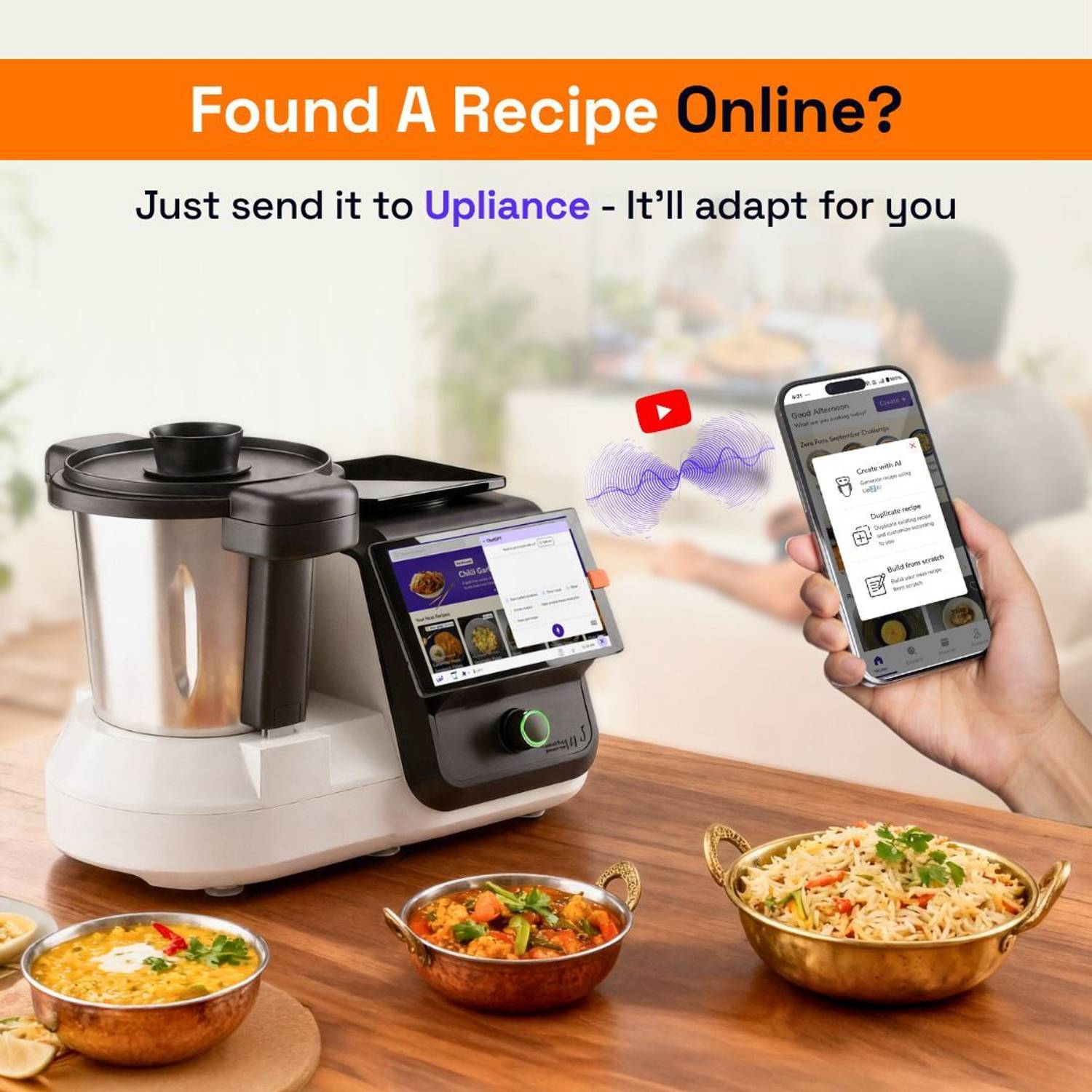 Upliance 1.0 AI Cooking Assistant, 1000W - Image 5