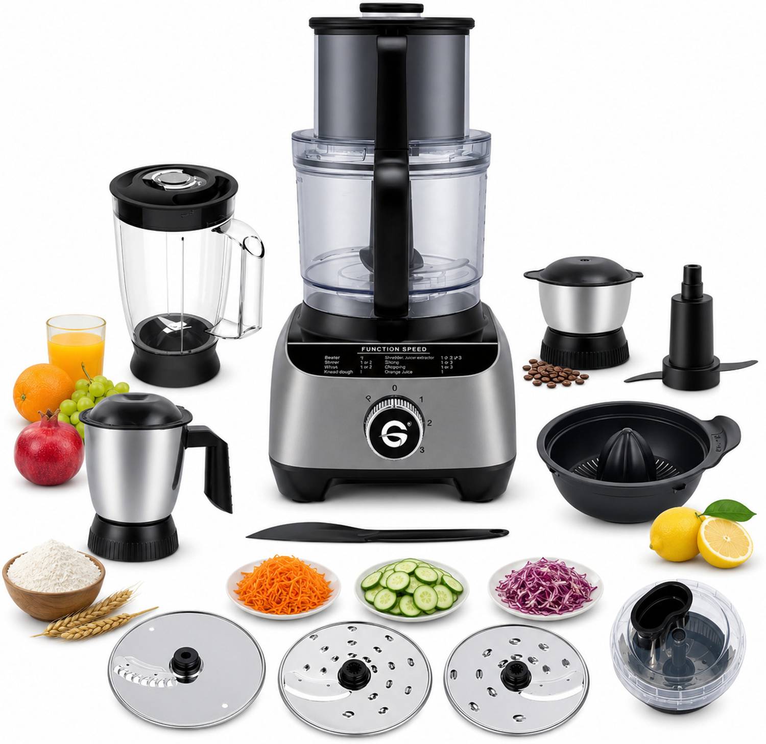 gorek technologies GT-FP101 1300W 1000 W Food Processor — Food Processors & Choppers