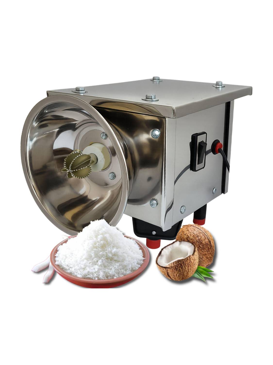 BRINDS Coconut Scraper - Full Stainless Steel Body - Electric (Full Steel -Small, 1.5L) 220 W Food Processor
