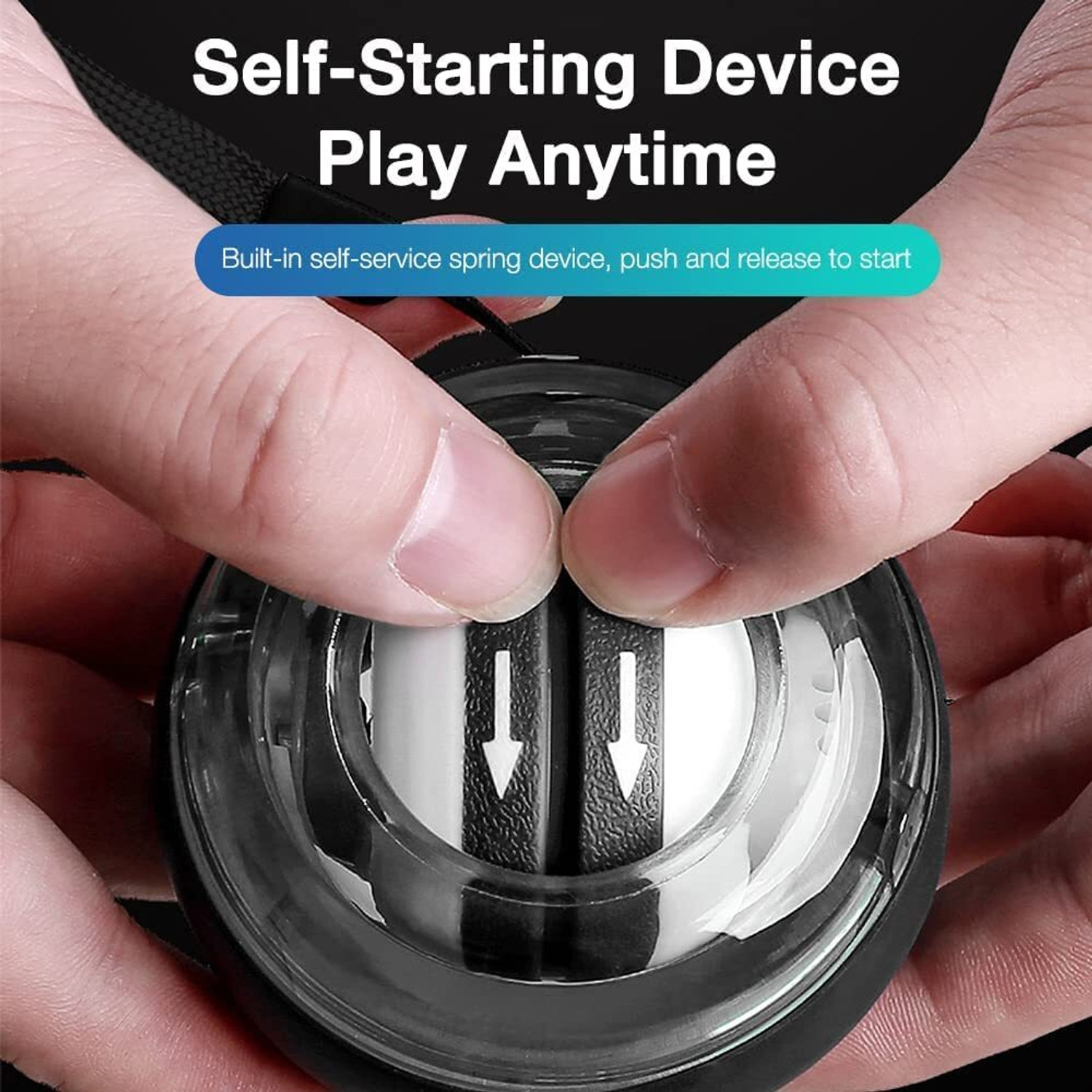 Image of FIPPYO Wrist Trainer Power Gyro Ball, Hand Forearm Strengthener Hand Grip /Fitness Grip