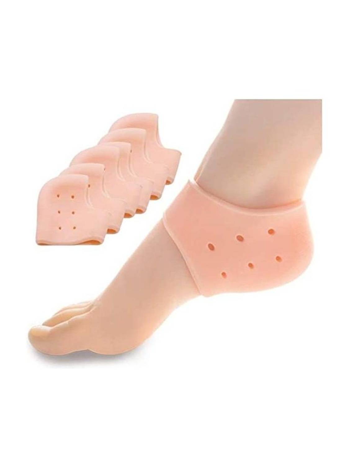CareHut Silicon Gel Heel And Foot Protector Moisturizing Socks