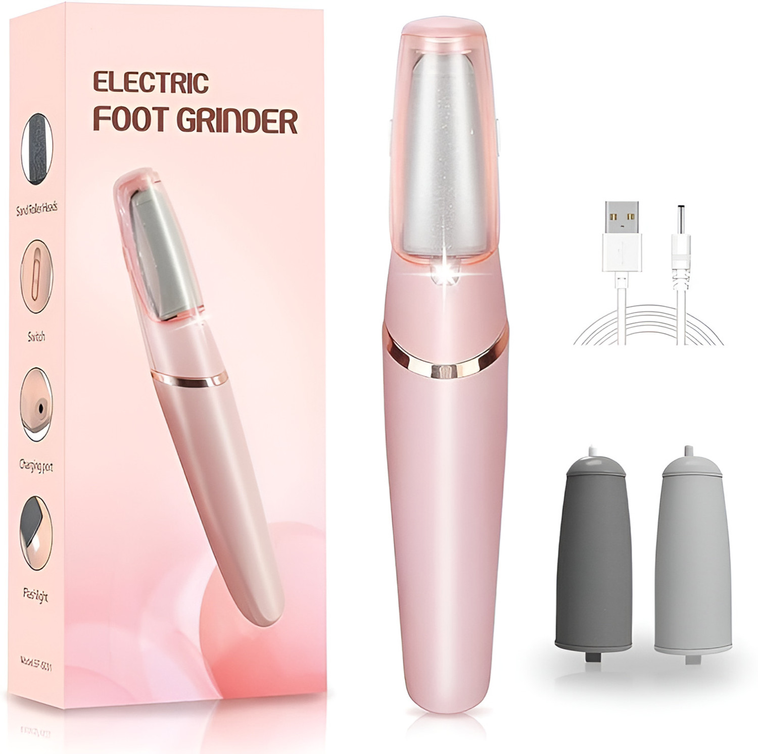 Image of Euravex remover for feet | foot scrubber kit for silky smooth feet | pedicure kit