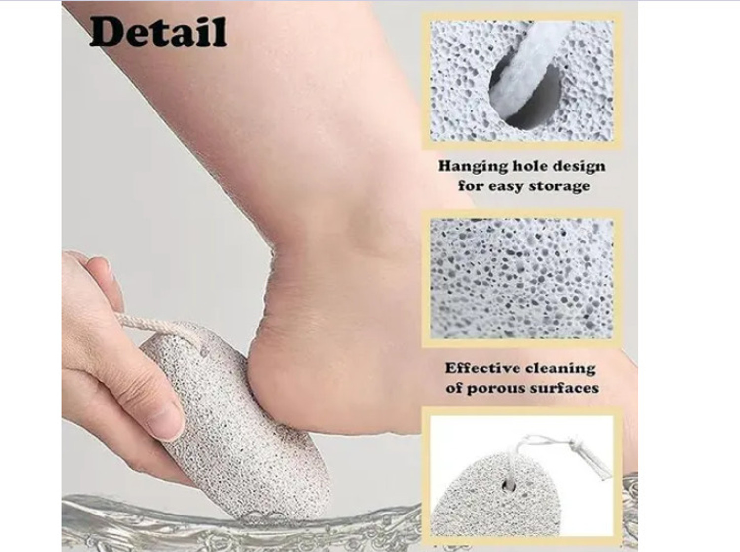 Image of Leysin Foot Scrubber For Clean And Soft Feet For Dead Skin /Cracked