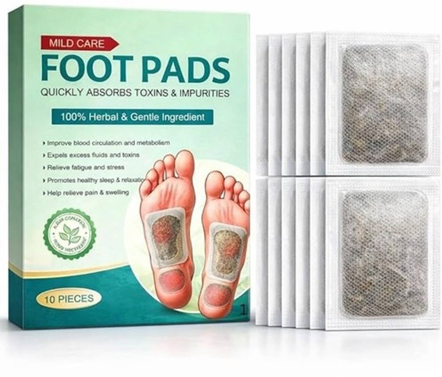 ANTUSH NATURAL Ginger Detox Foot Pad | For Natural Detox For Deep Tranquility