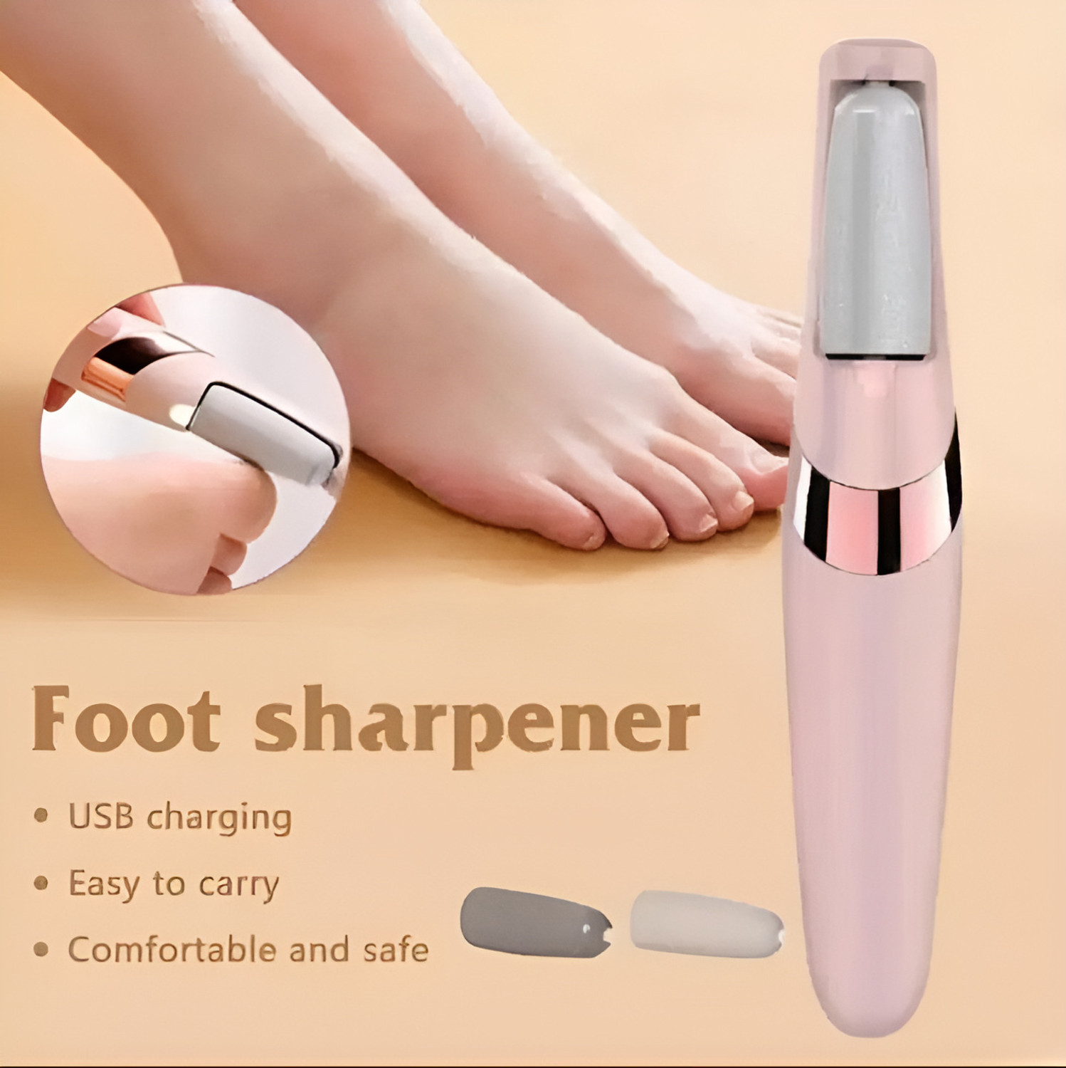 Image of Euravex remover for feet | foot scrubber kit for silky smooth feet | pedicure kit