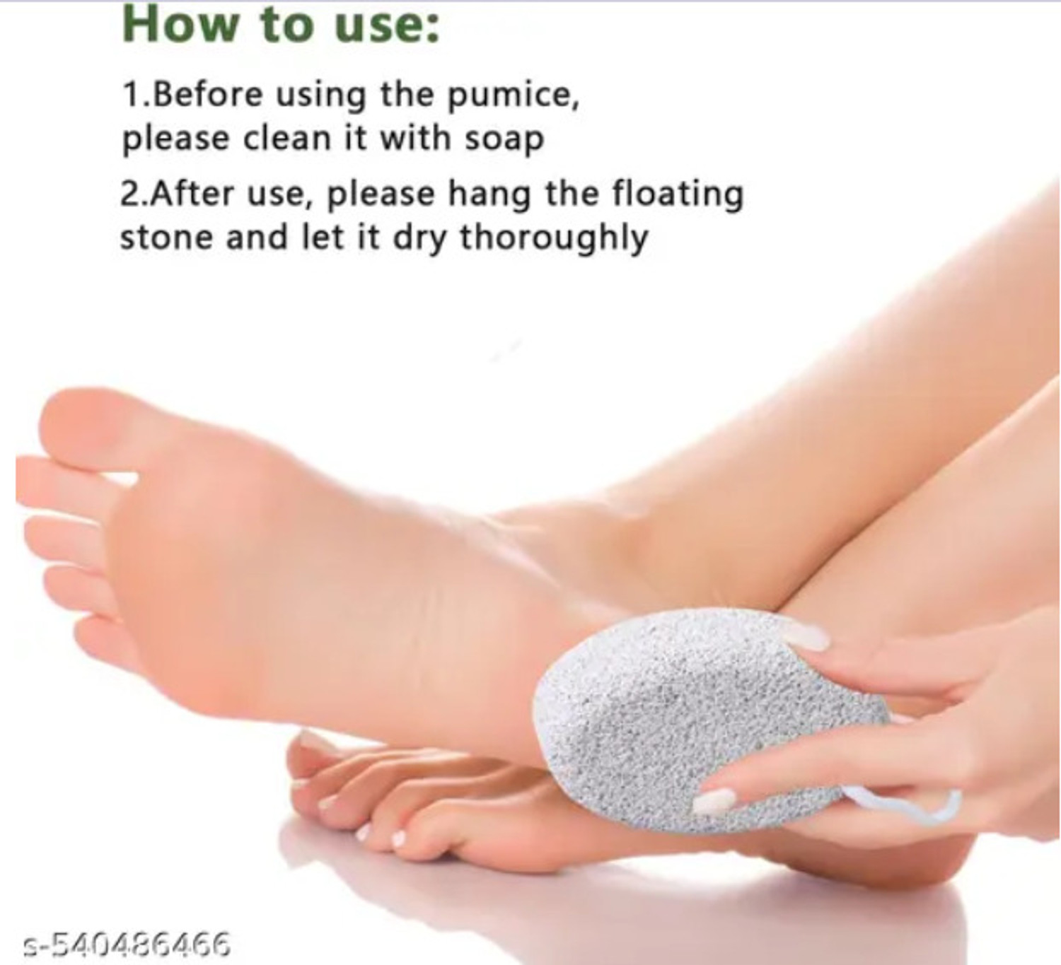 Image of Leysin Foot Scrubber For Clean And Soft Feet For Dead Skin /Cracked