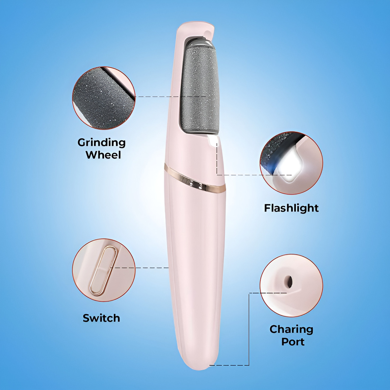 Image of Euravex remover for feet | foot scrubber kit for silky smooth feet | pedicure kit