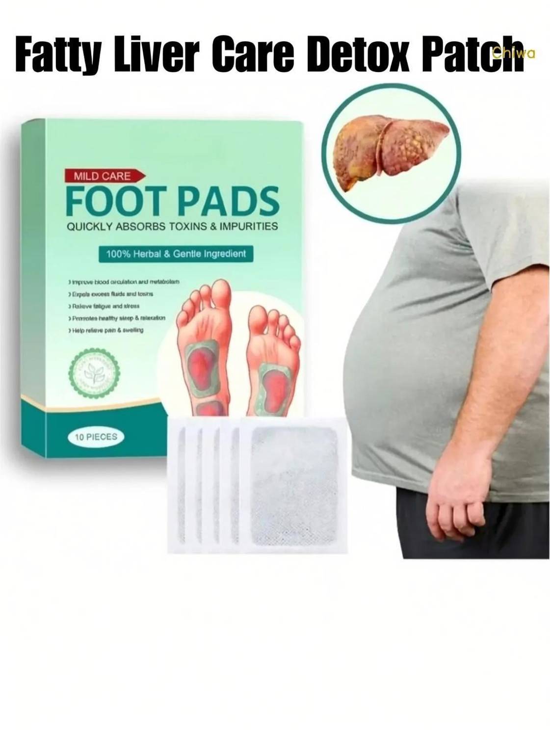 CHIWA Ginger Detox Foot Pad | For Natural Detox For Deep Tranquility