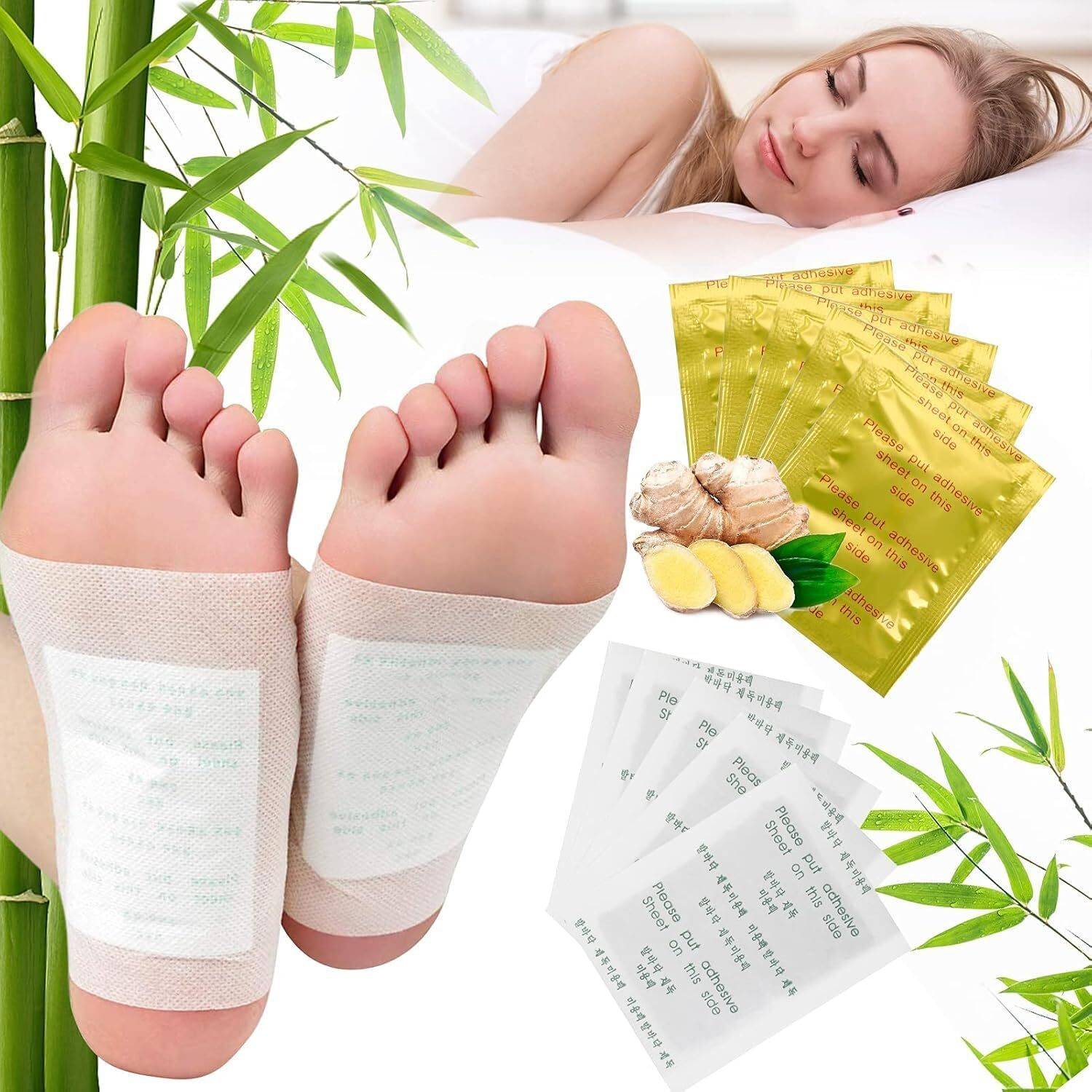 AcuFitness Foot patches Pain Relief Detox patch Cleansing Toxin Remover Foot Pads Foot Pedal Flush