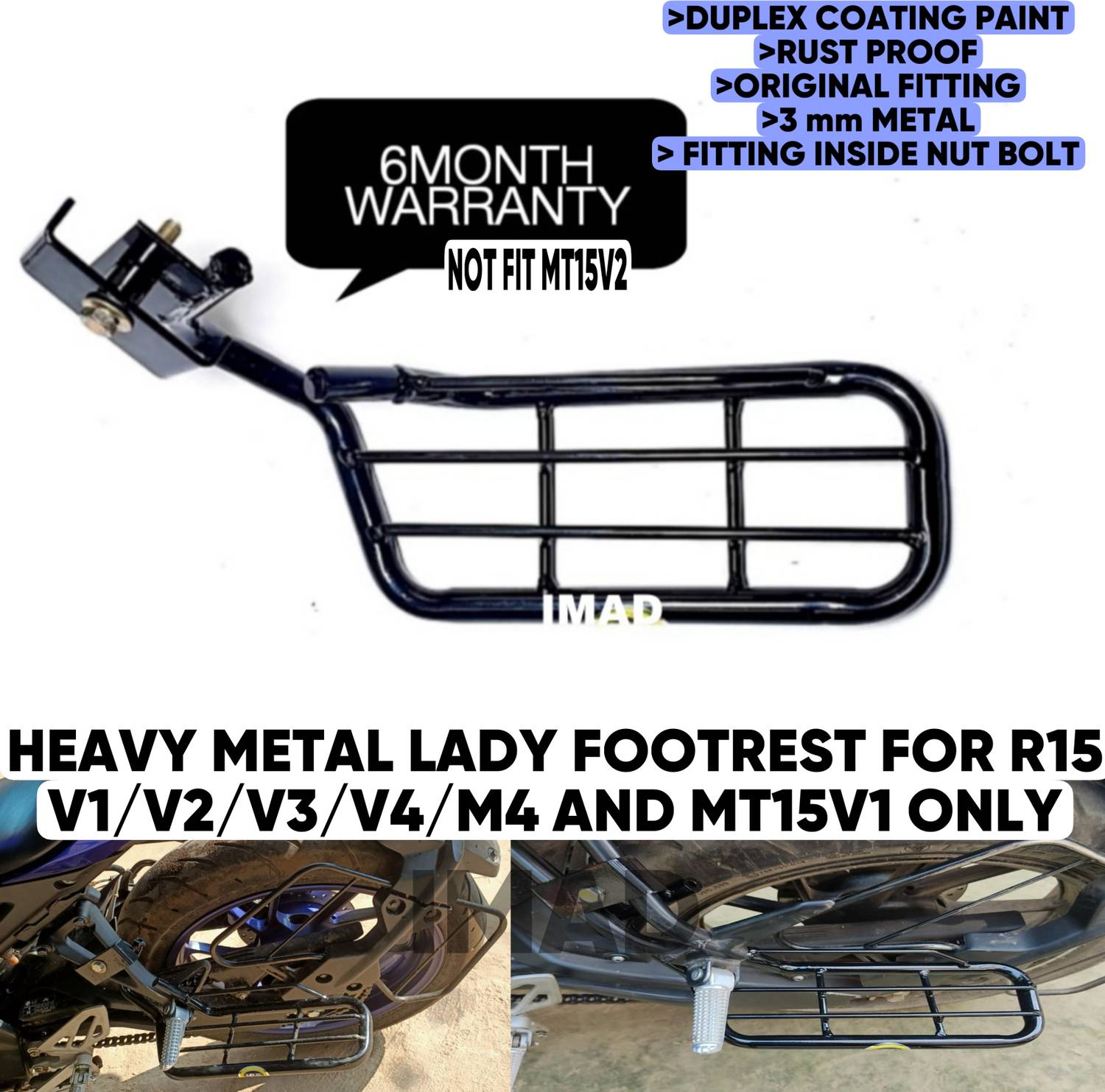 Aklin Boky NEW LADY FOOTREST R15 Foot Rest