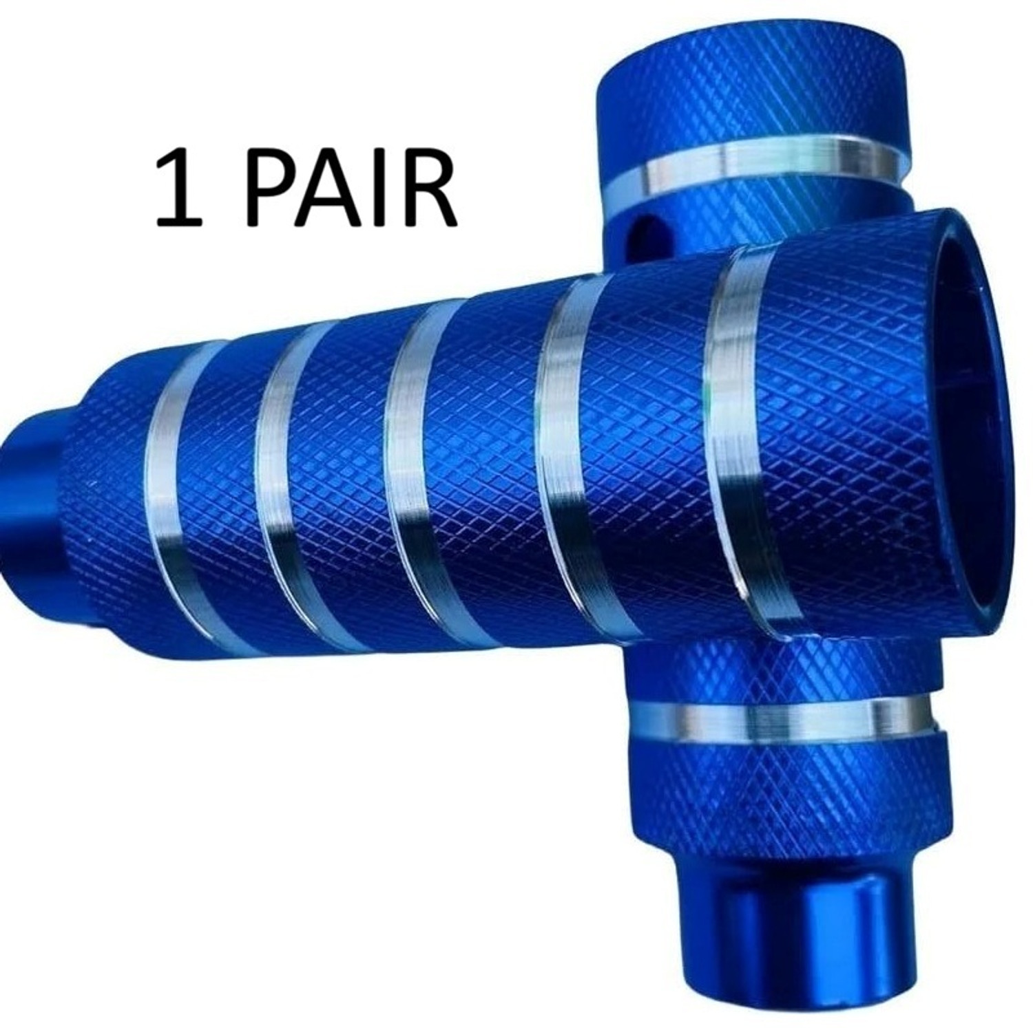 Image of Siano 1 Pair of Aluminum Alloy BMX, Bicycle Footrest, Bike, Mountain Bike, (BLUE) Foot Rest