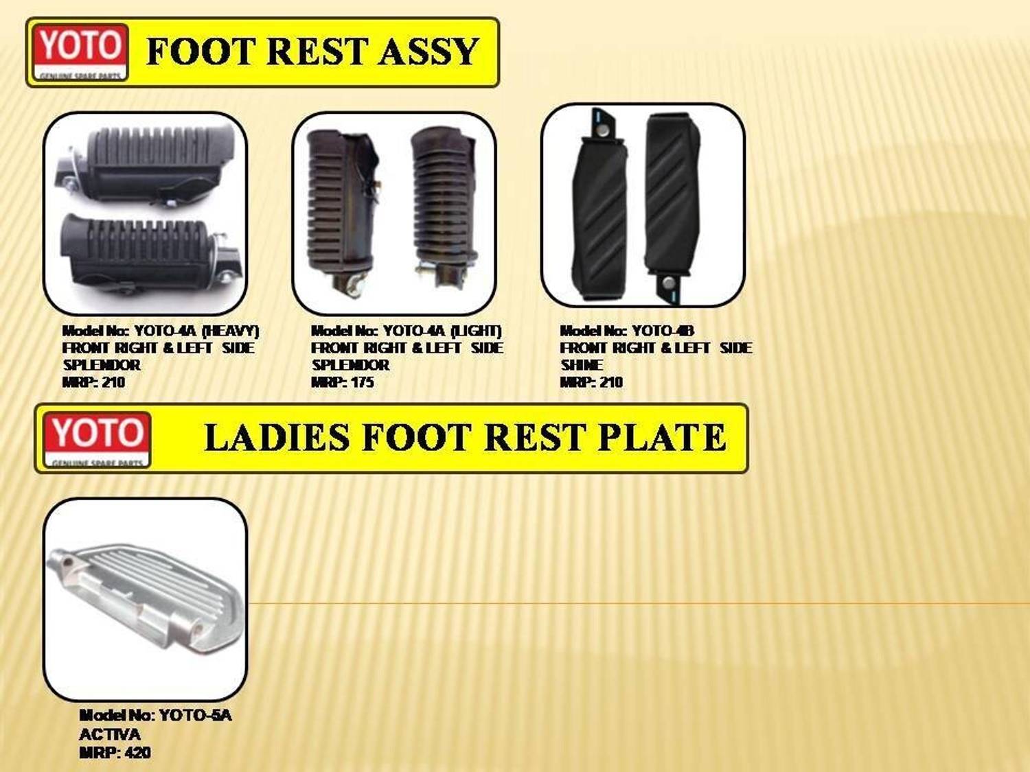 Yoto Bike Foot Rest for Hero Splendor, HF Deluxe, CD Deluxe, Passion - Image 3