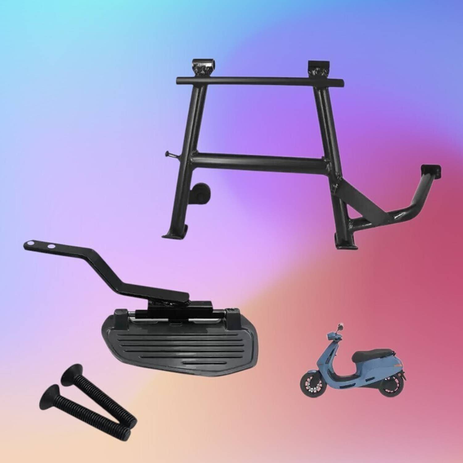 aqrin Ladies Foot Rest & Center Stand for OLA S1/S1 PRO - Durable & Easy to Install Foot Rest