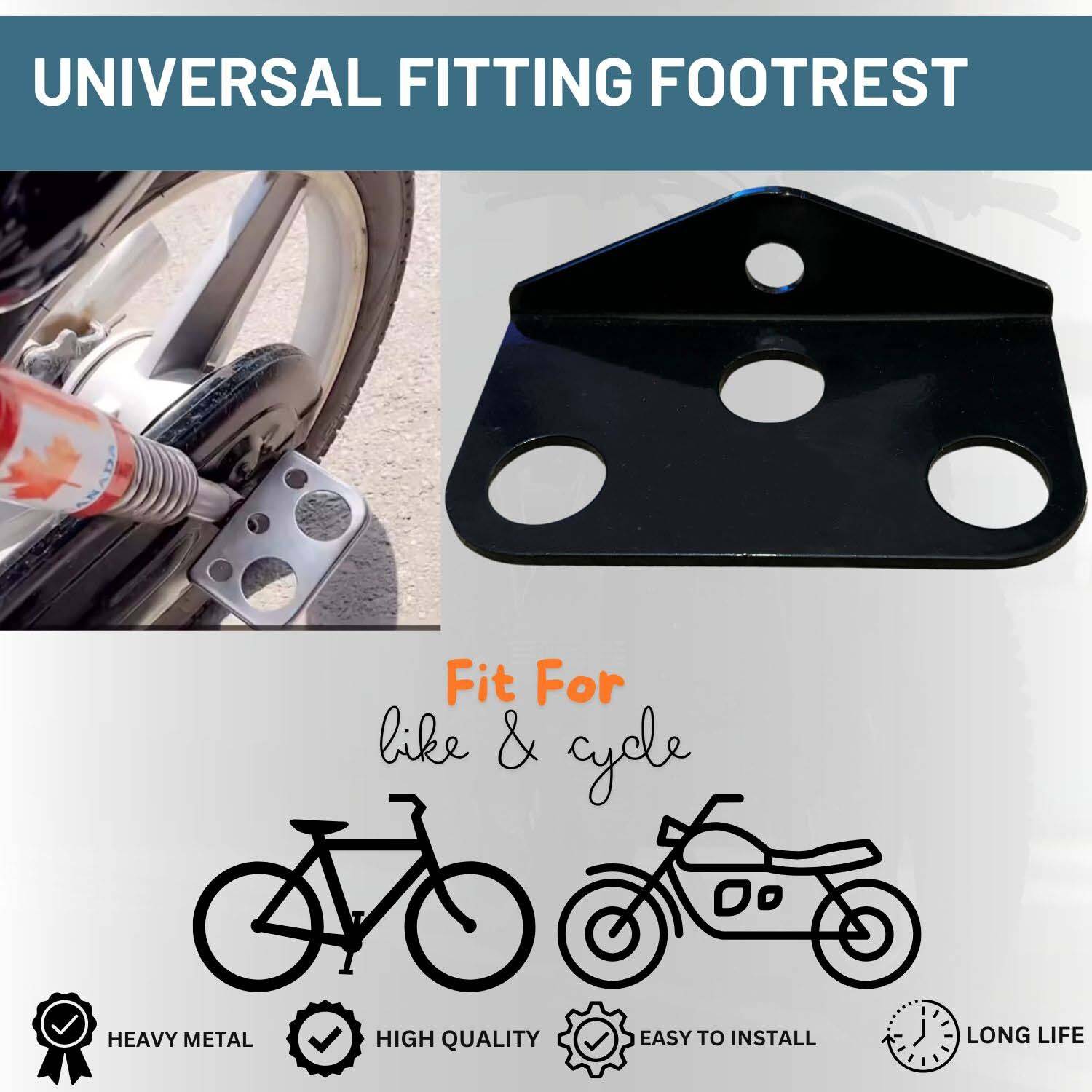 WHAT WE WANT WWW_FBFOOTSTAND ② Znee Smart Ladies Footrest Stand Compatible for Bike & Cycle