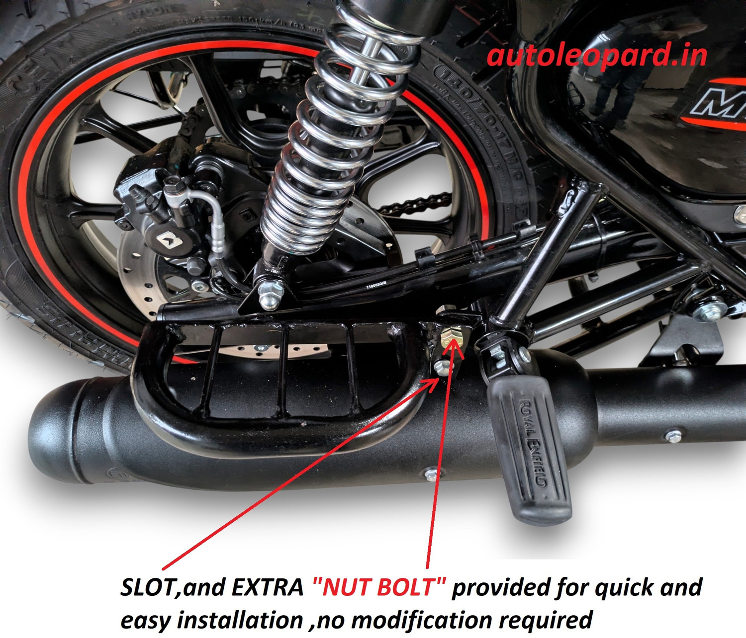 Image of AUTOLEOPARD METEOR 350 RIGHT SIDE LADIES / GENTS FOOT REST Foot Rest