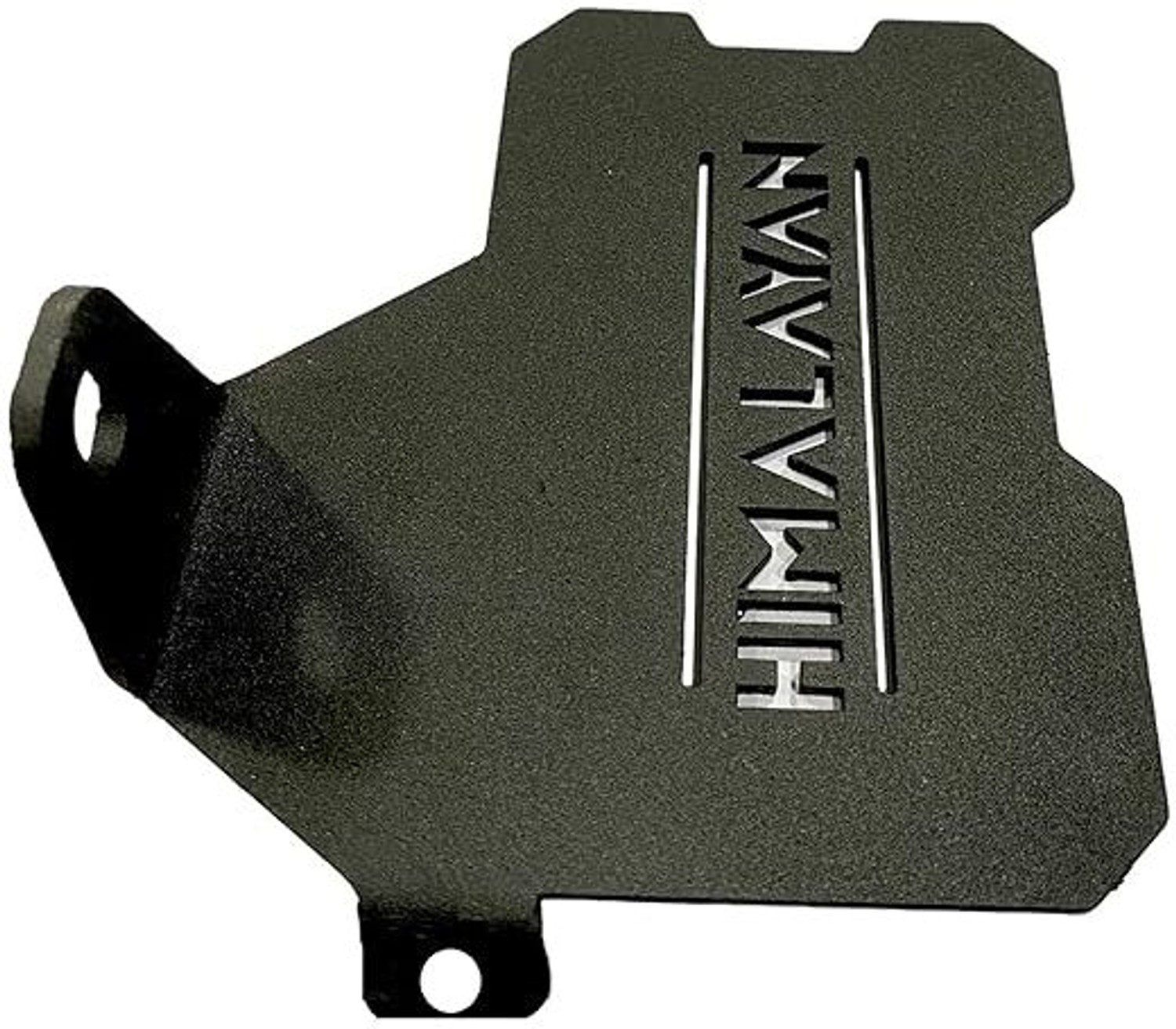 Image of SGTB Heavy RE Himalayan Foot Rest Left Side Footrest Laser Cut Step Plate Black Foot Rest