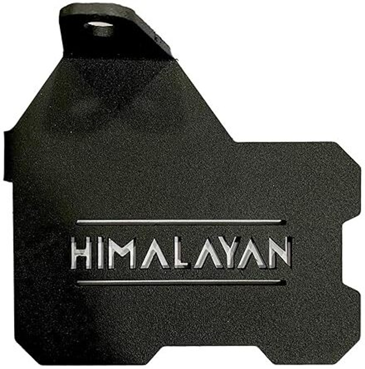 Image of SGTB Heavy RE Himalayan Foot Rest Left Side Footrest Laser Cut Step Plate Black Foot Rest