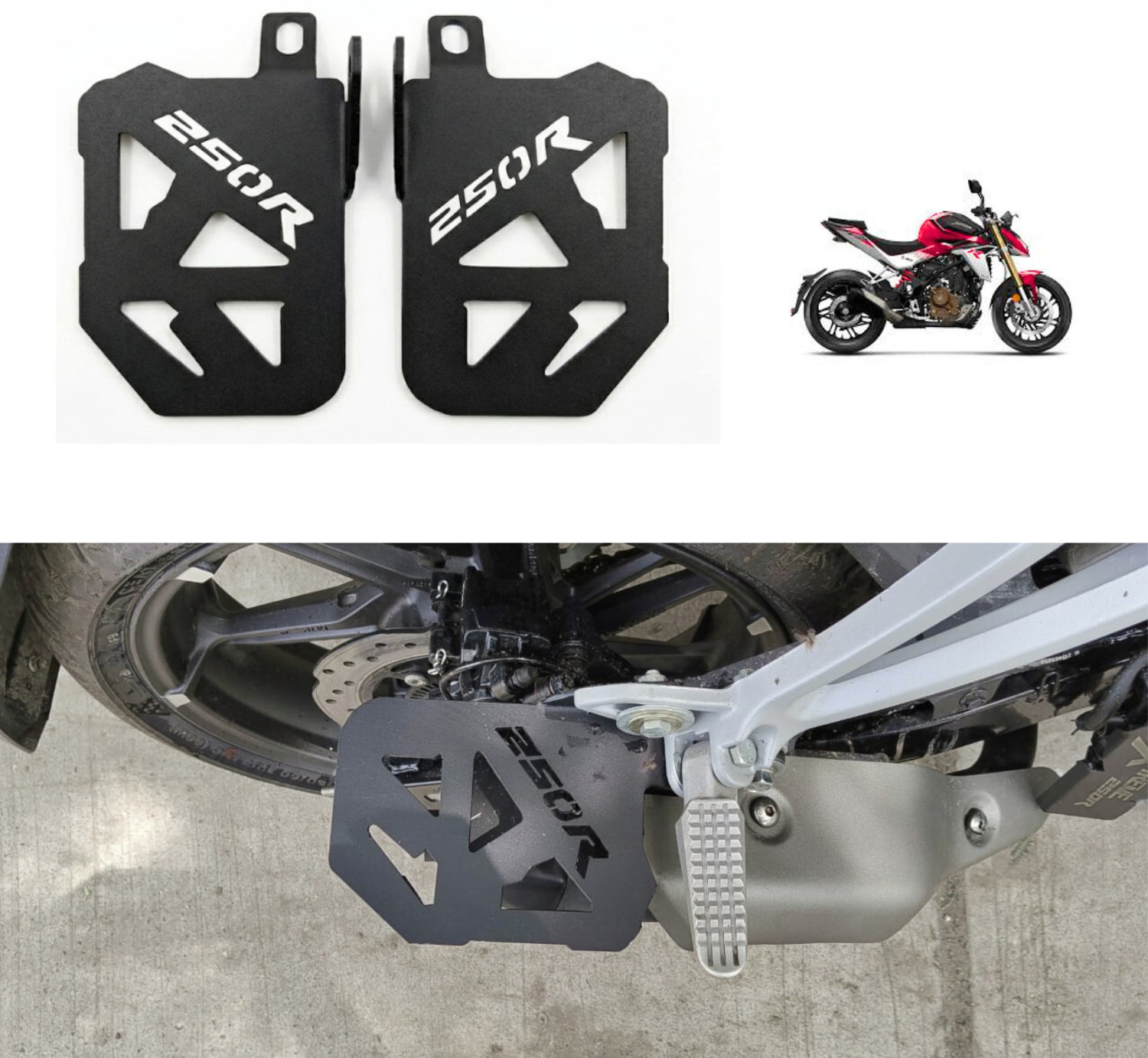 Image of KILLERRYDER Pillion Footrest Compatible with Hero Xtreme 250R (Left & Right) Foot Rest
