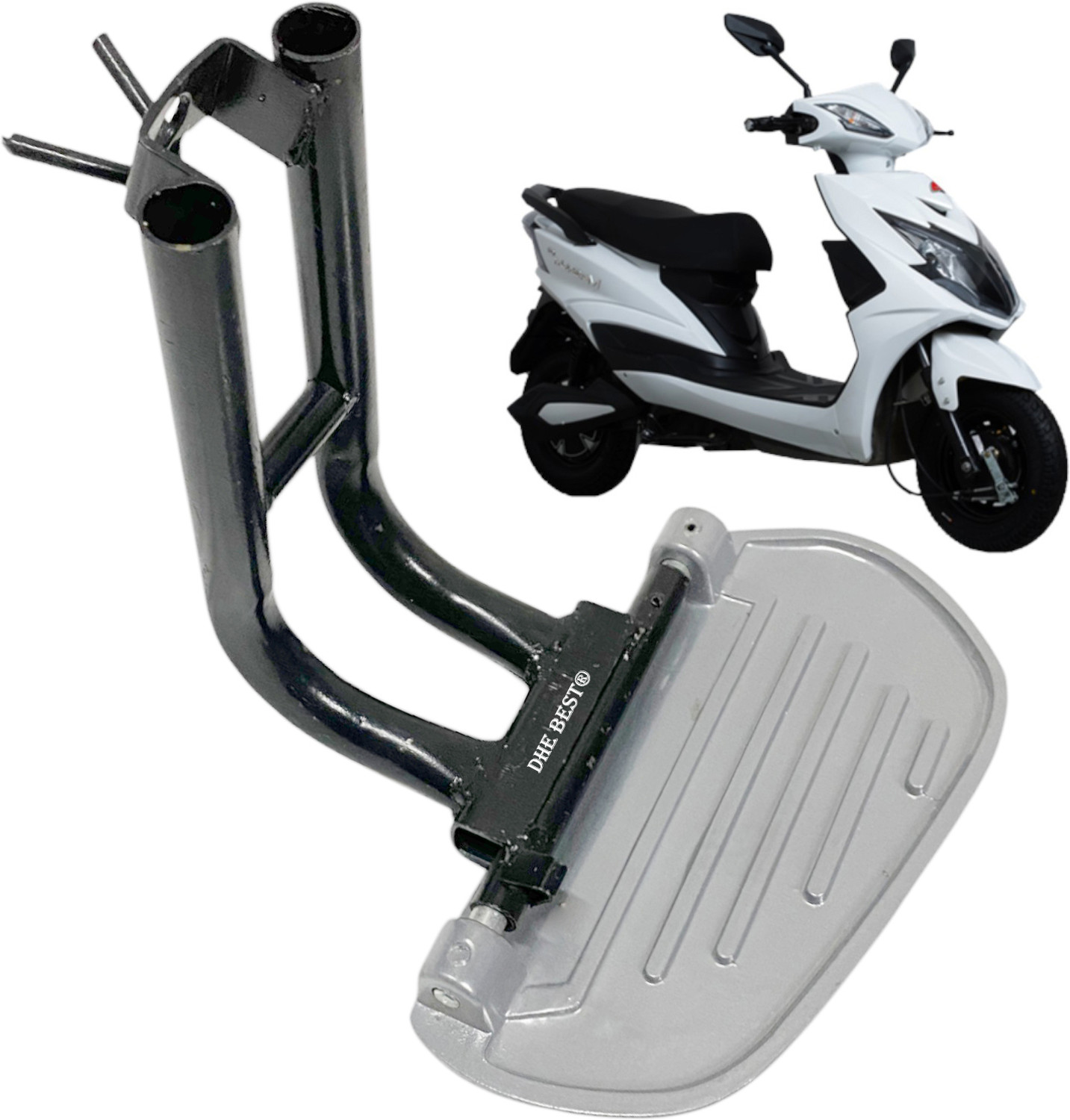 Image of Dhe Best Scooty Rear Heavy Duty Ladies Footrest For Hero Electric Atria Foot Rest