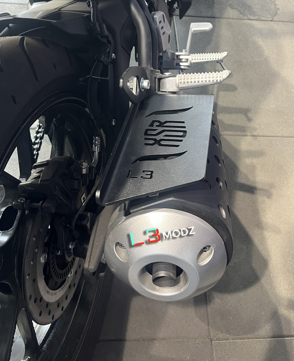 Image of L3 MODZ Pillion Footrest XSR 155 | Heavy-Duty Rear passenger Footrest Right Side Foot Rest