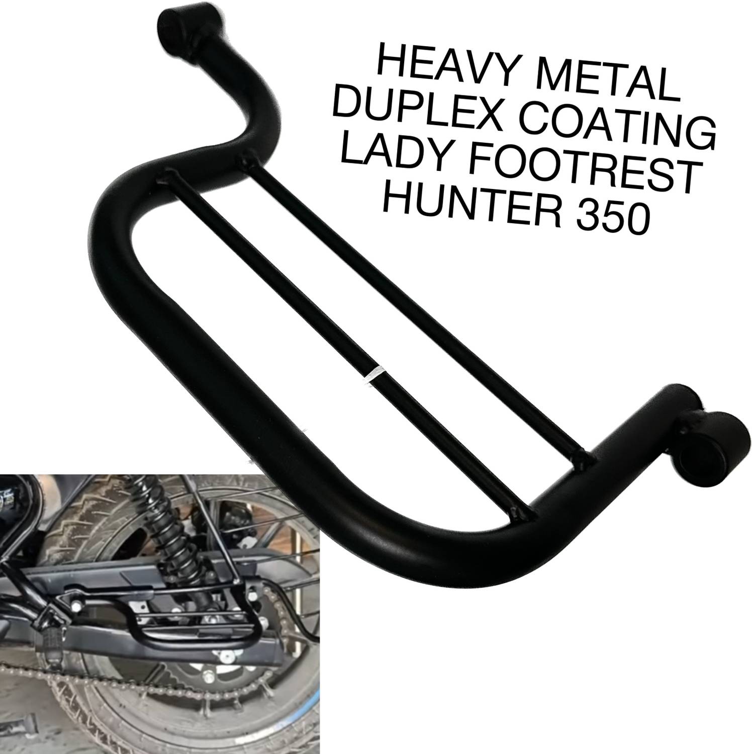 Aklin Boky HEAVY METAL DUPLEX COATING LADY FOOTREST FOR HUNTER 350 Foot Rest