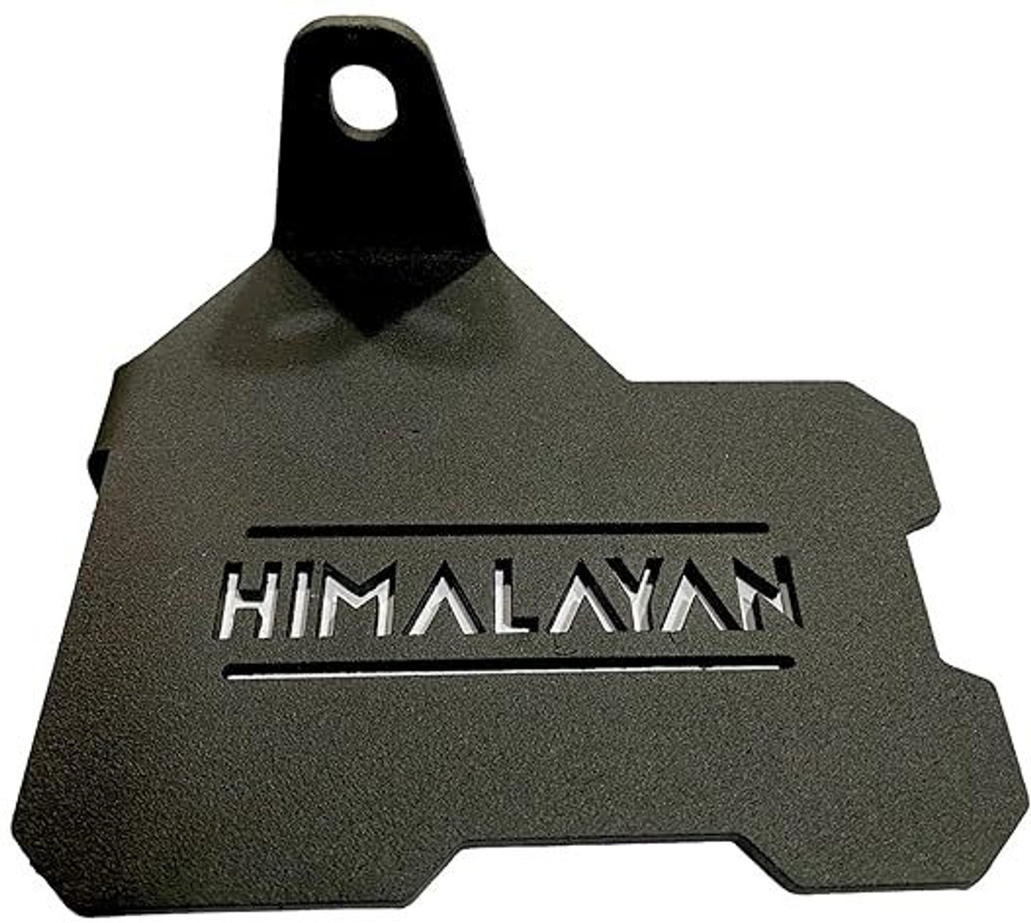 Image of SGTB Heavy RE Himalayan Foot Rest Left Side Footrest Laser Cut Step Plate Black Foot Rest