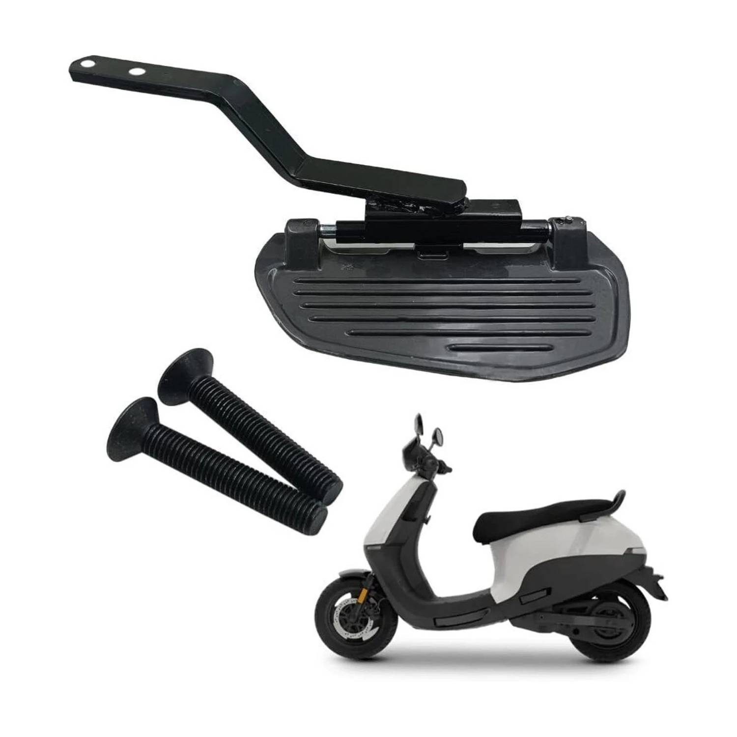 Autoladders Ola S1X, S1X Plus Gen"3 Footrest Stand (Rear Left) Made Of Heavy Duty Iron Rod Foot Rest