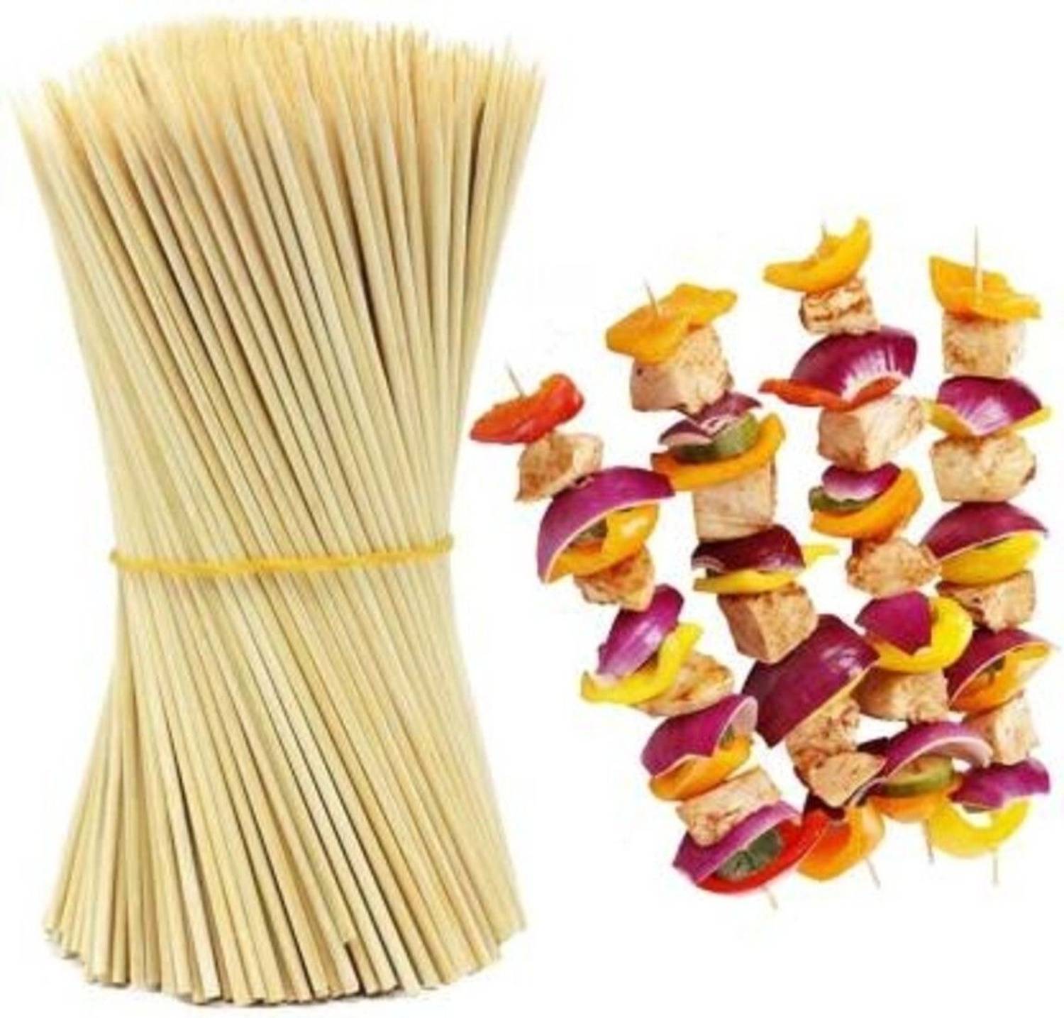 ARANAVI Barbeque Stick, 10inch Disposable Bamboo Serving Fork Set