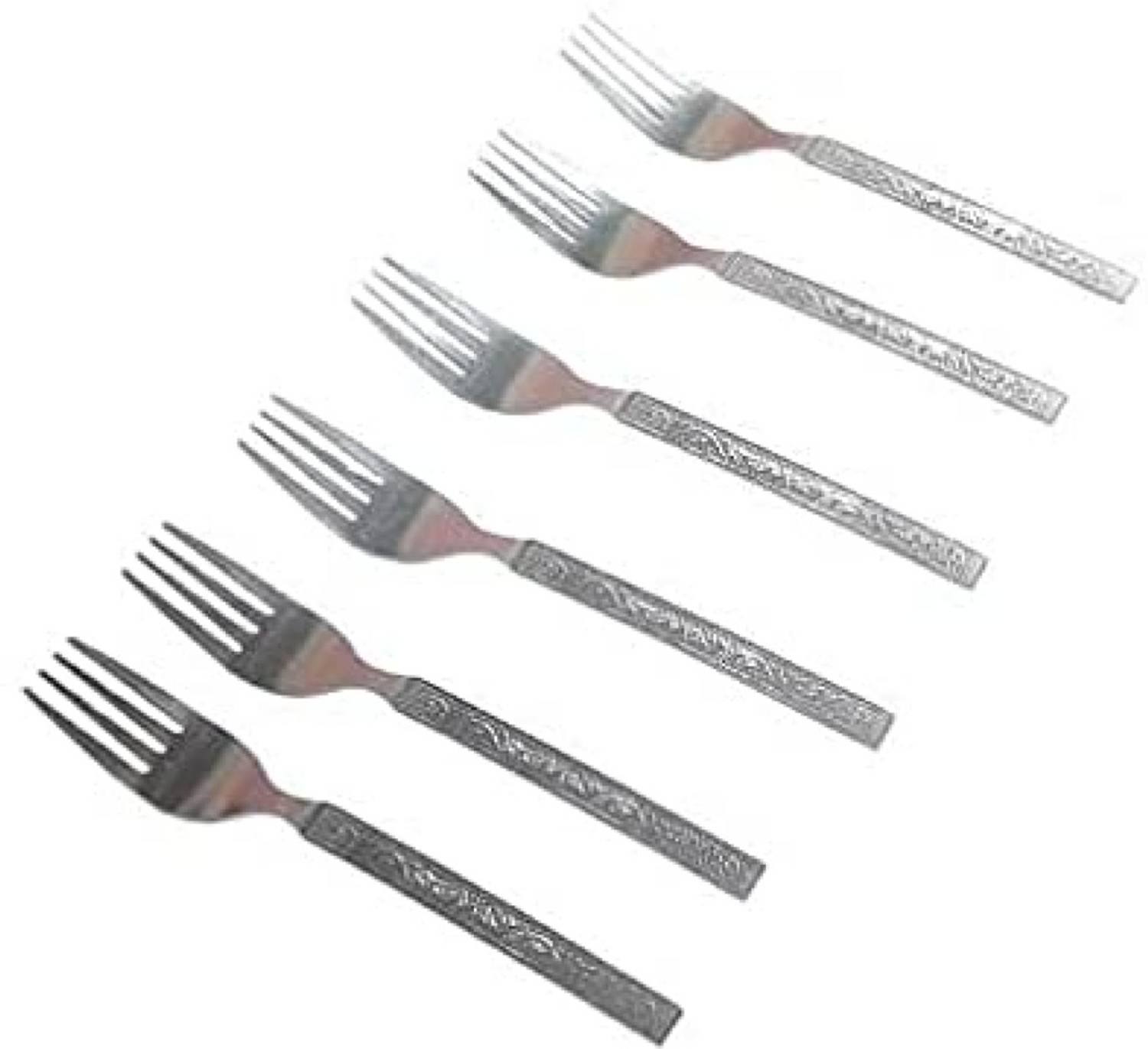 AGS MART Club Stainless Steel Dinner Table Fork Set (Medium, 12 Piece) Steel Serving Fork Set