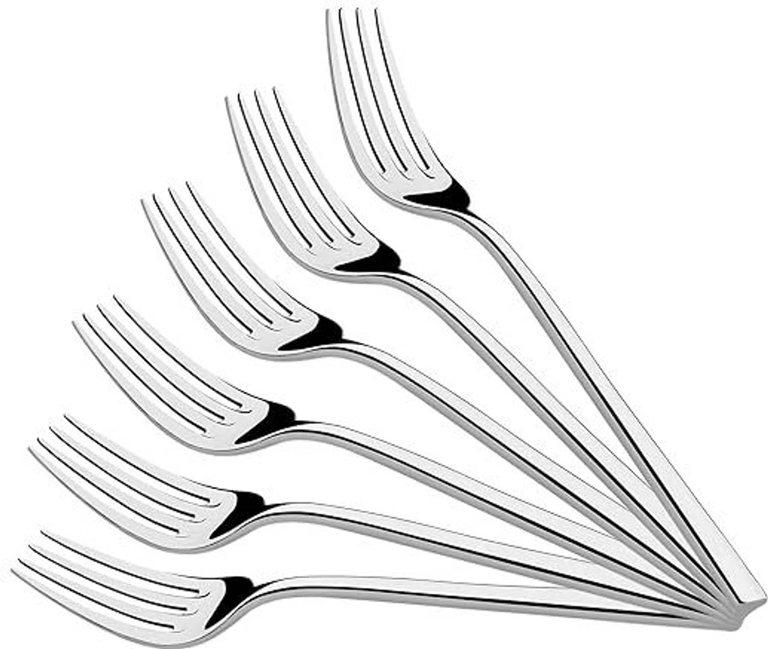 ARSCART 6 Piece Stainless Steel Serving Fork Set