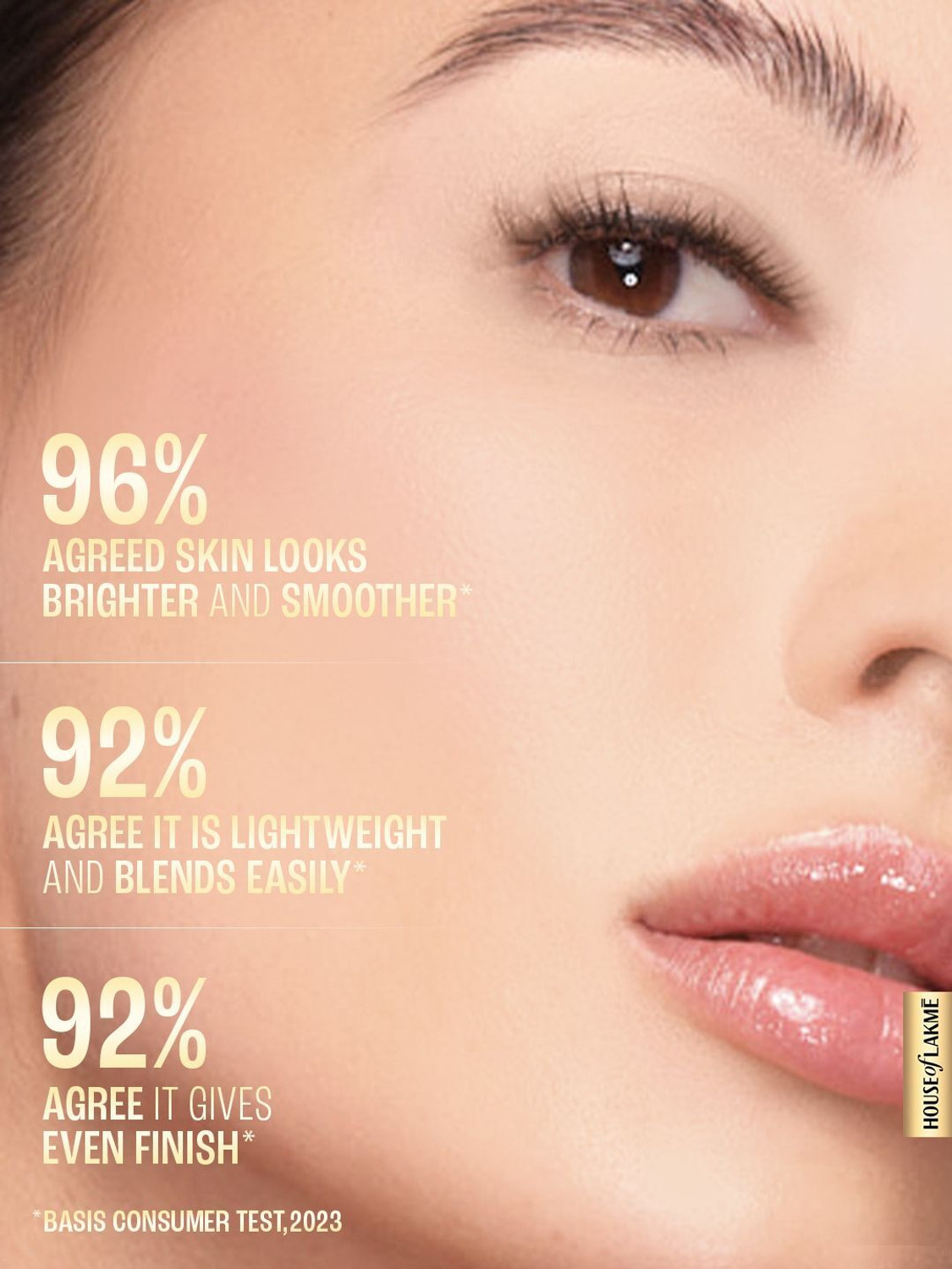 Image of Lakme VitC Srglow Skin Perfecting Tint Warm Crme W120 Foundation