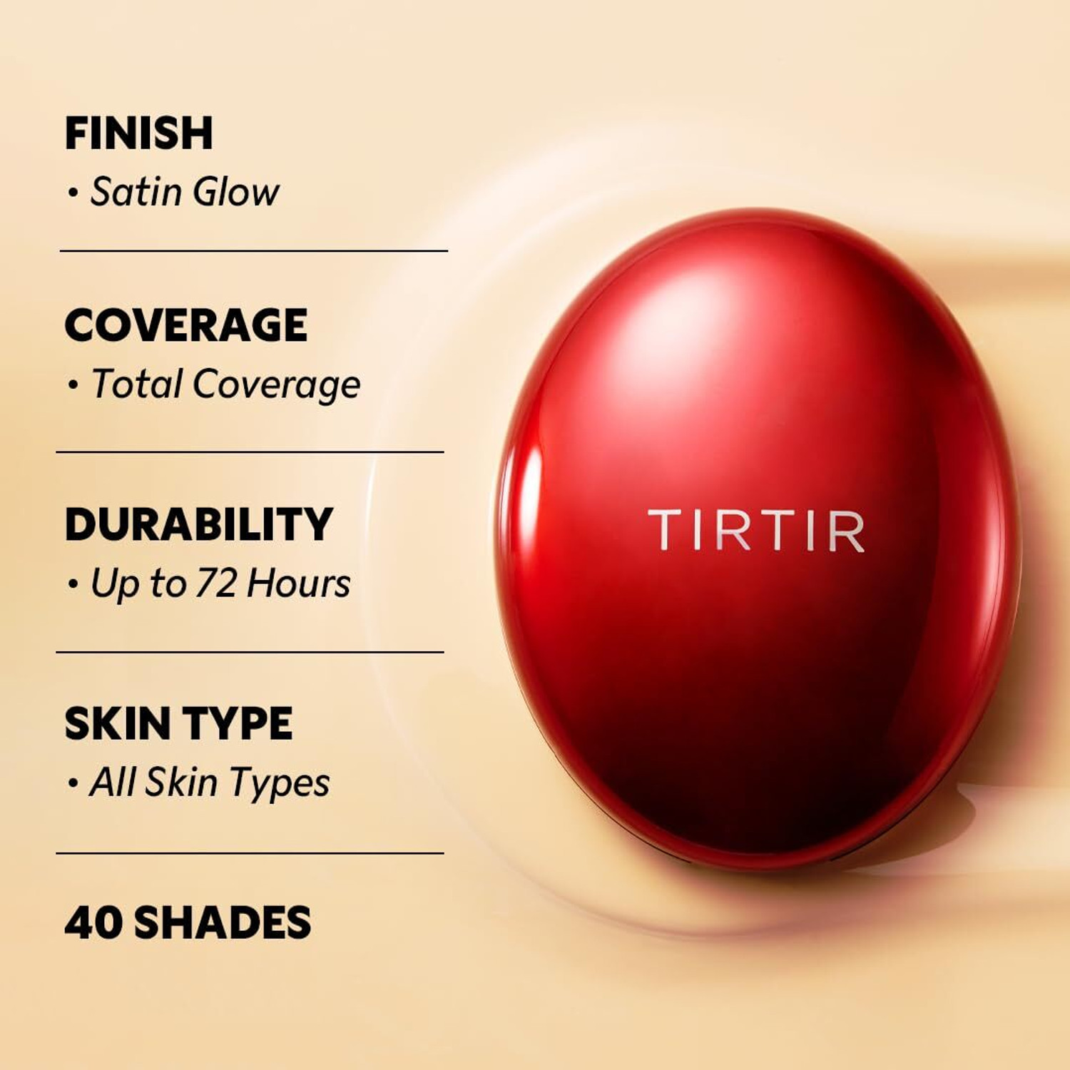 Image of Tirtir Mask Fit Red Cushion Foundation, Full coverage #24N LATTE Foundation