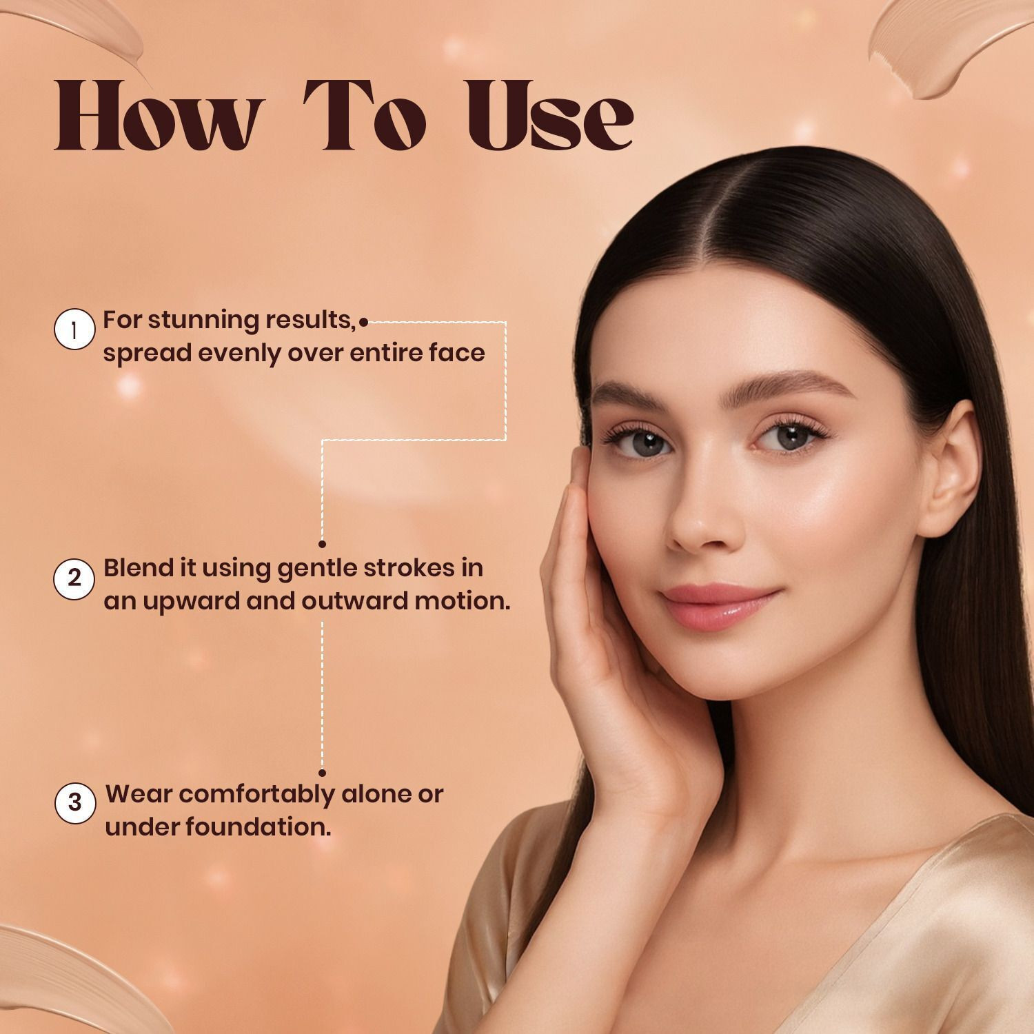 Image of JAQULINE USA CC Serum Tint With Niacinamide Hyaluronic Acid Hydrating SPF Smooths Brighten Foundation