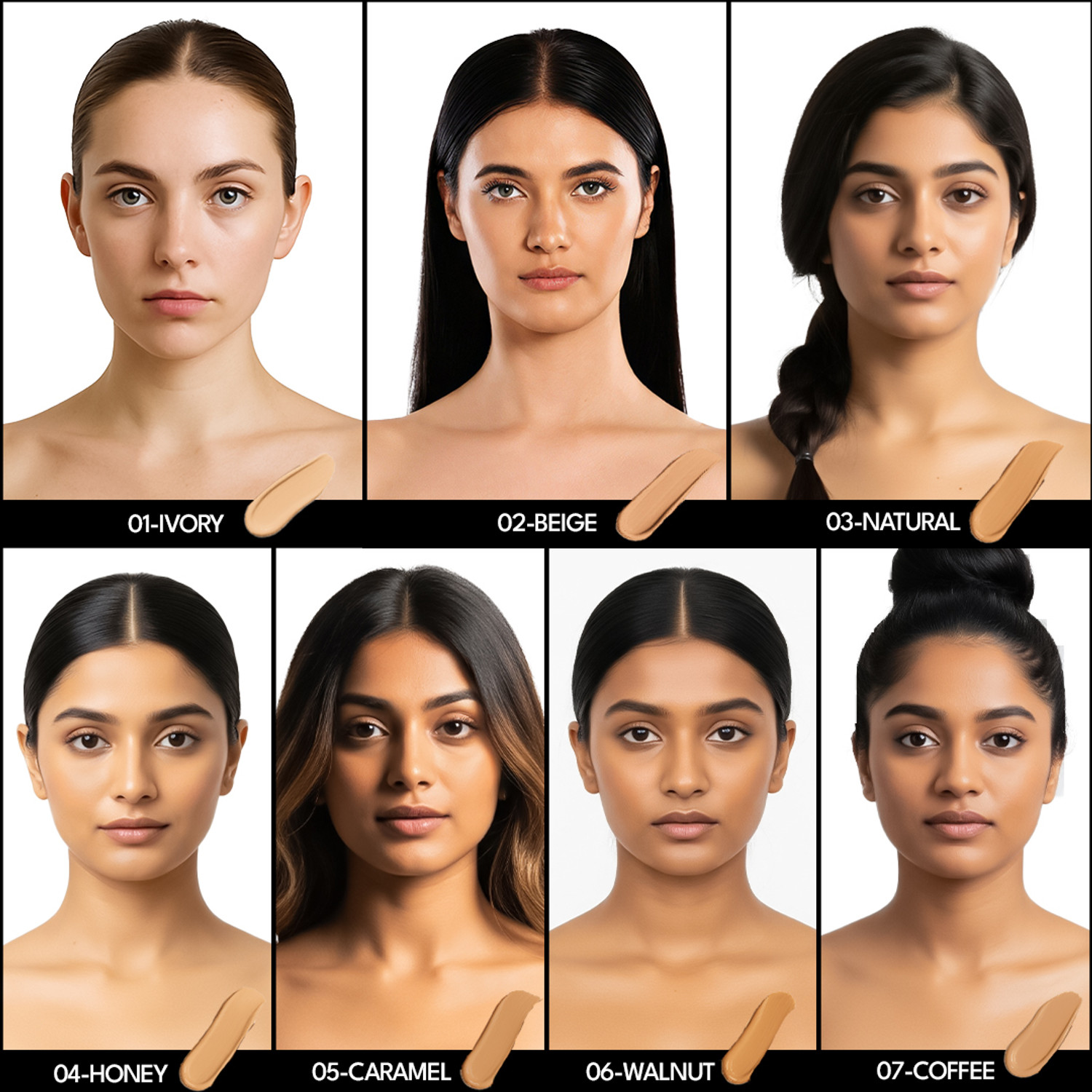 Image of Flicka Blend & Shine Liquid Foundation For Face Makeup, 02 Beige, 30ml Foundation