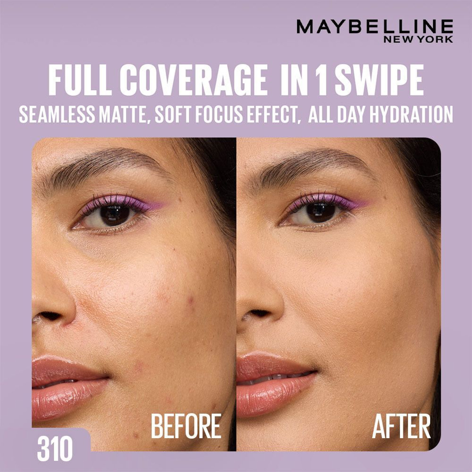 Image of MAYBELLINE NEW YORK Super Stay Flex Powder Compact, 310, 30H Full Cover, for Oily Skin Foundation