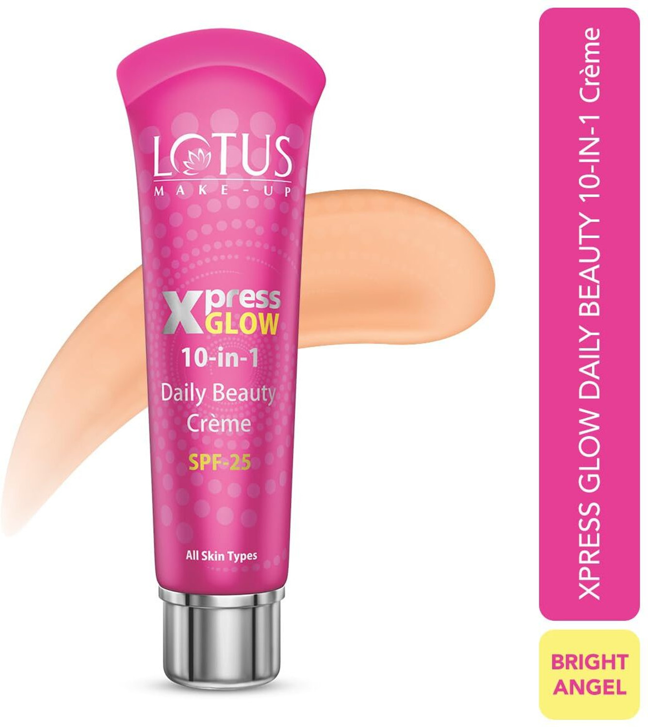 Image of LOTUS MAKE - UP XPRESSGLOW 10-in-1 DAILY BEAUTY CREME | TINTED CC CREAM SPF 25 | ALL SKIN TYPES Foundation