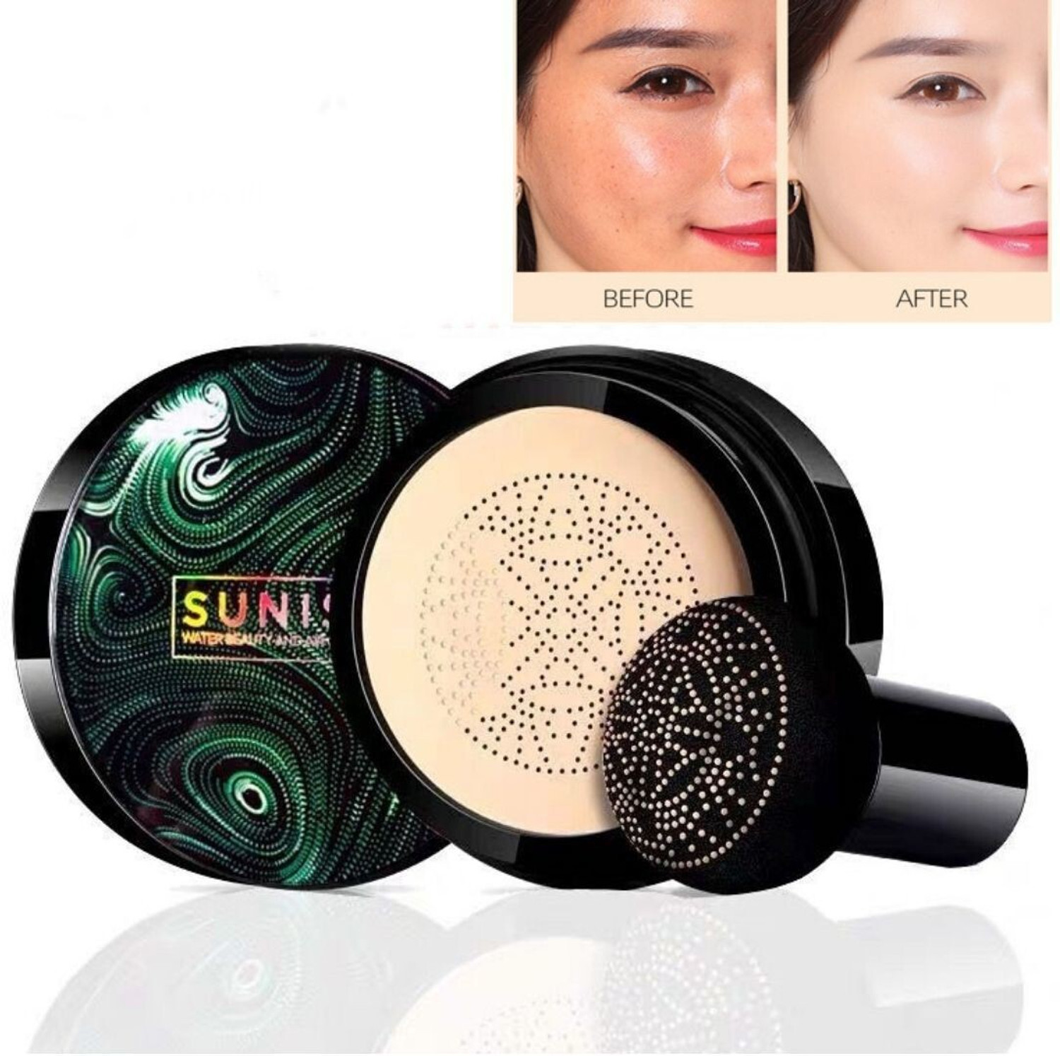 Image of sunisa WATER BEAUY & AIR PAD CC CREAM FOUNDATION,100% ORIGINAL Foundation