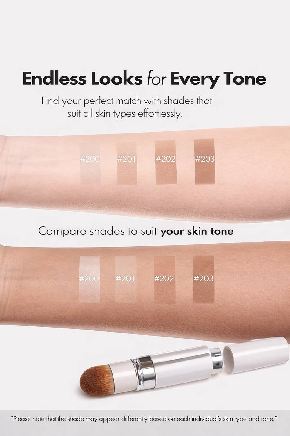 REJUVEOL 201 Light Blanc Cover Cream Stick Foundation - Image 2