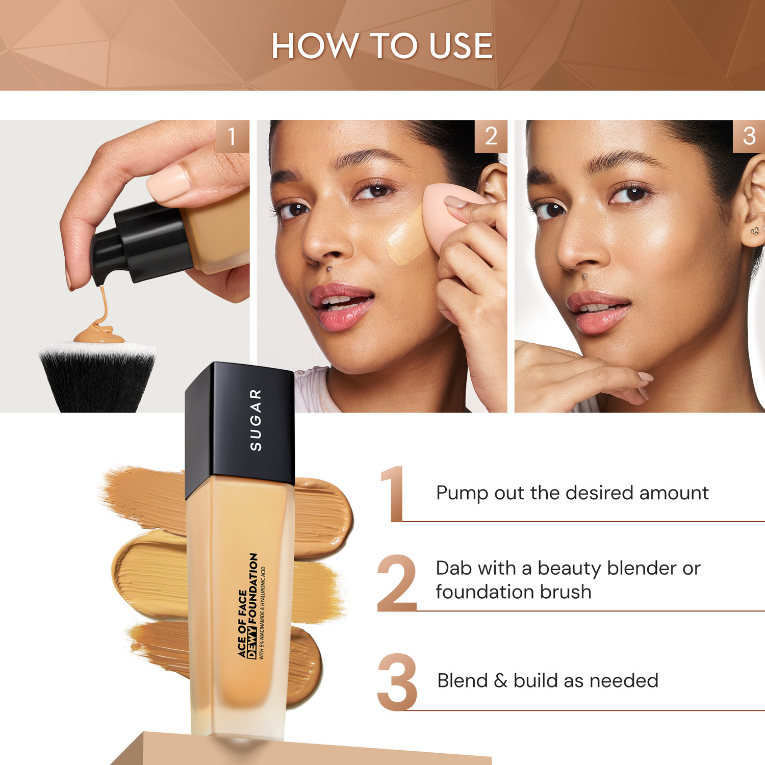 Image of SUGAR Cosmetics Ace Of Face Dewy Foundation - Foundation