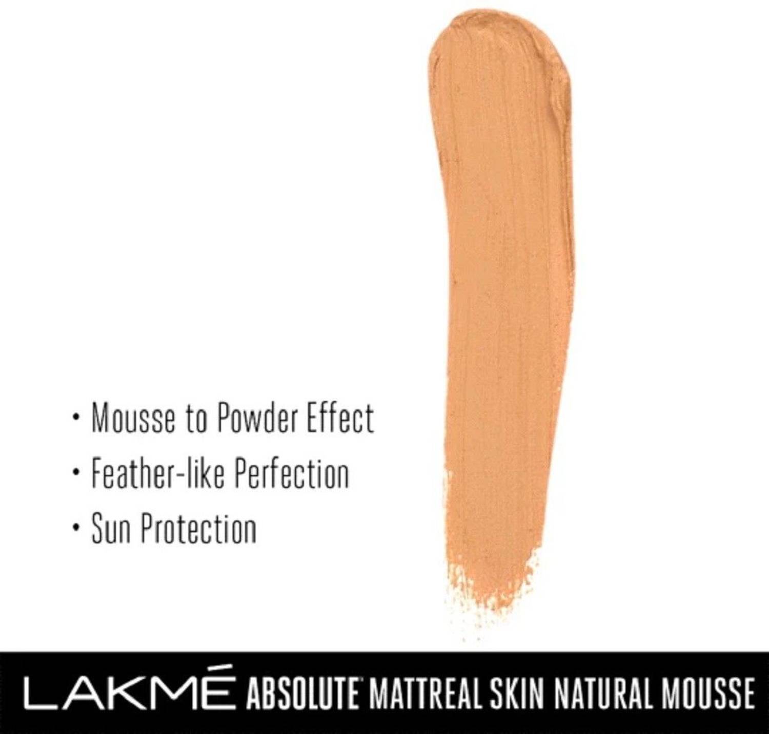 Lakmé Absolute Mattreal Skin Natural Mousse Foundation - Image 3