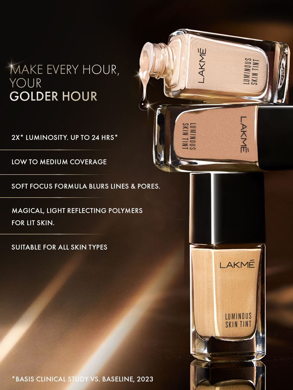Image of Lakme Absolute Luminous Skin Tint Foundation