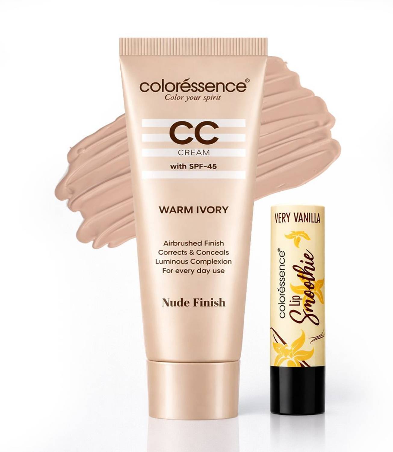 COLORESSENCE Face CC Cream with SPF-45 for Instant Glow
