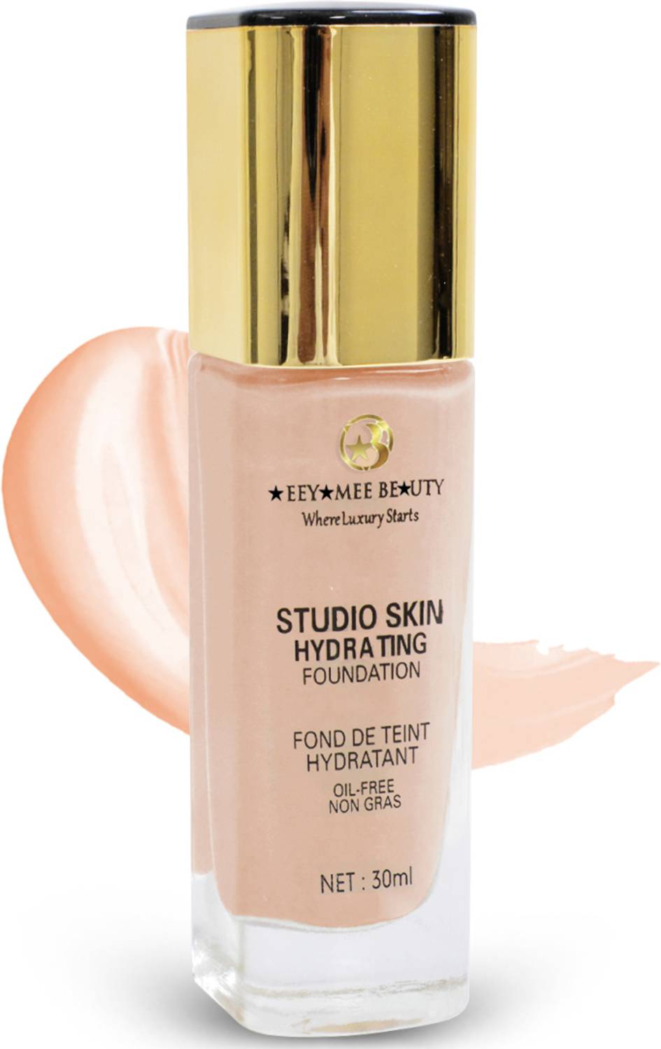 adbeni Studio Skin Hydrating Foundation SPF 15 | Oil Free & Long-Wearing Formula Foundation