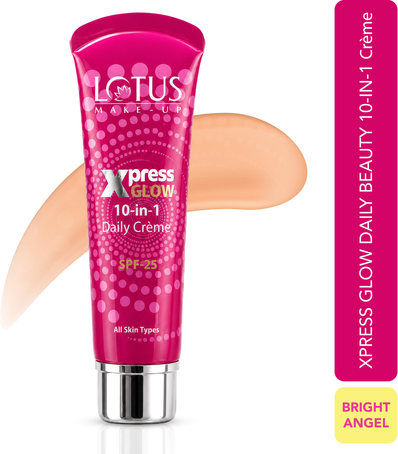 Image of LOTUS MAKE - UP XPRESSGLOW 10-in-1 DAILY BEAUTY CREME | TINTED CC CREAM SPF 25 | ALL SKIN TYPES Foundation
